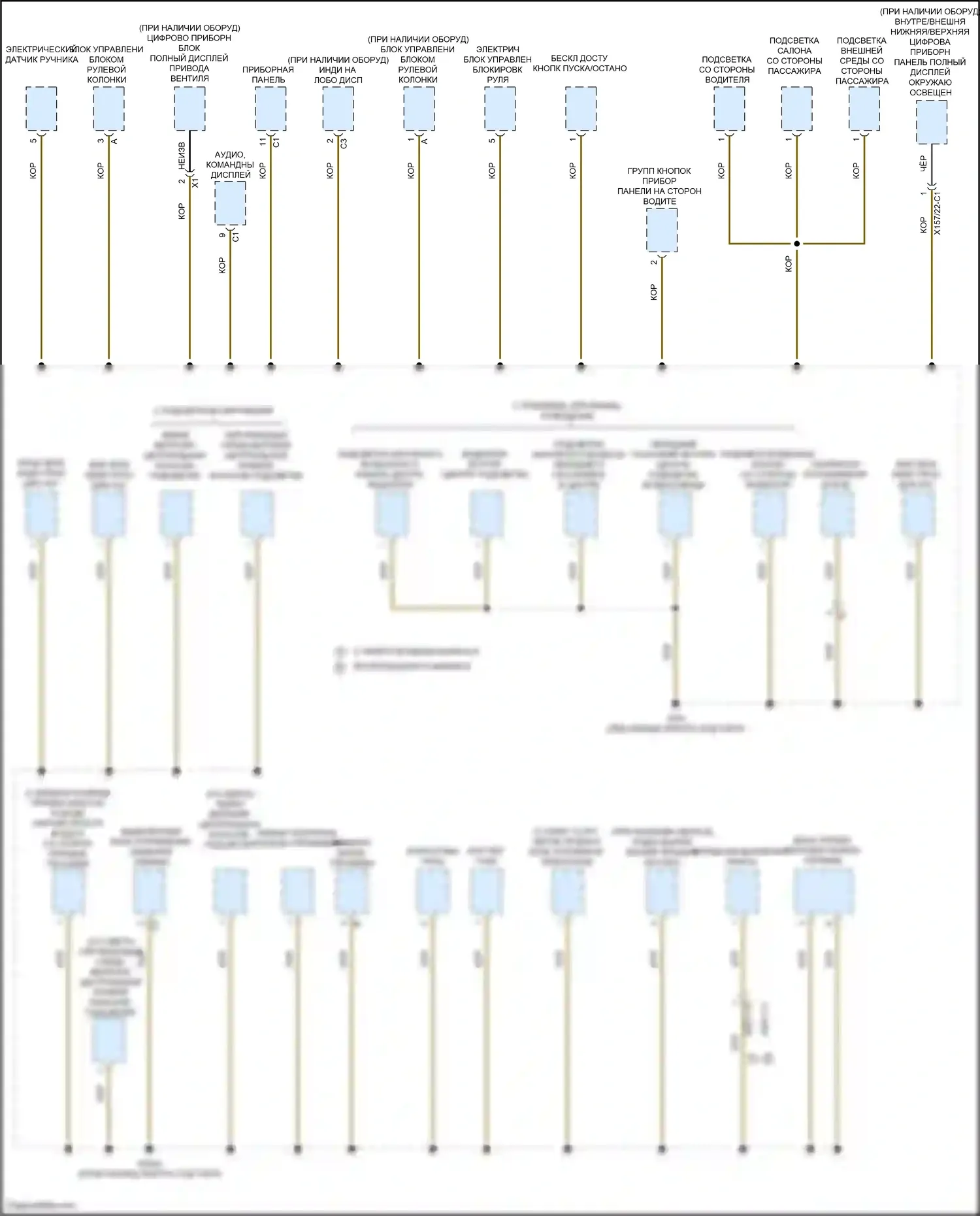 E-класс Mercedes-Benz W213/S213/C238/A238 рестайлинг (2020-2024): Электросхема разводки массы, купе (5 из 7) 