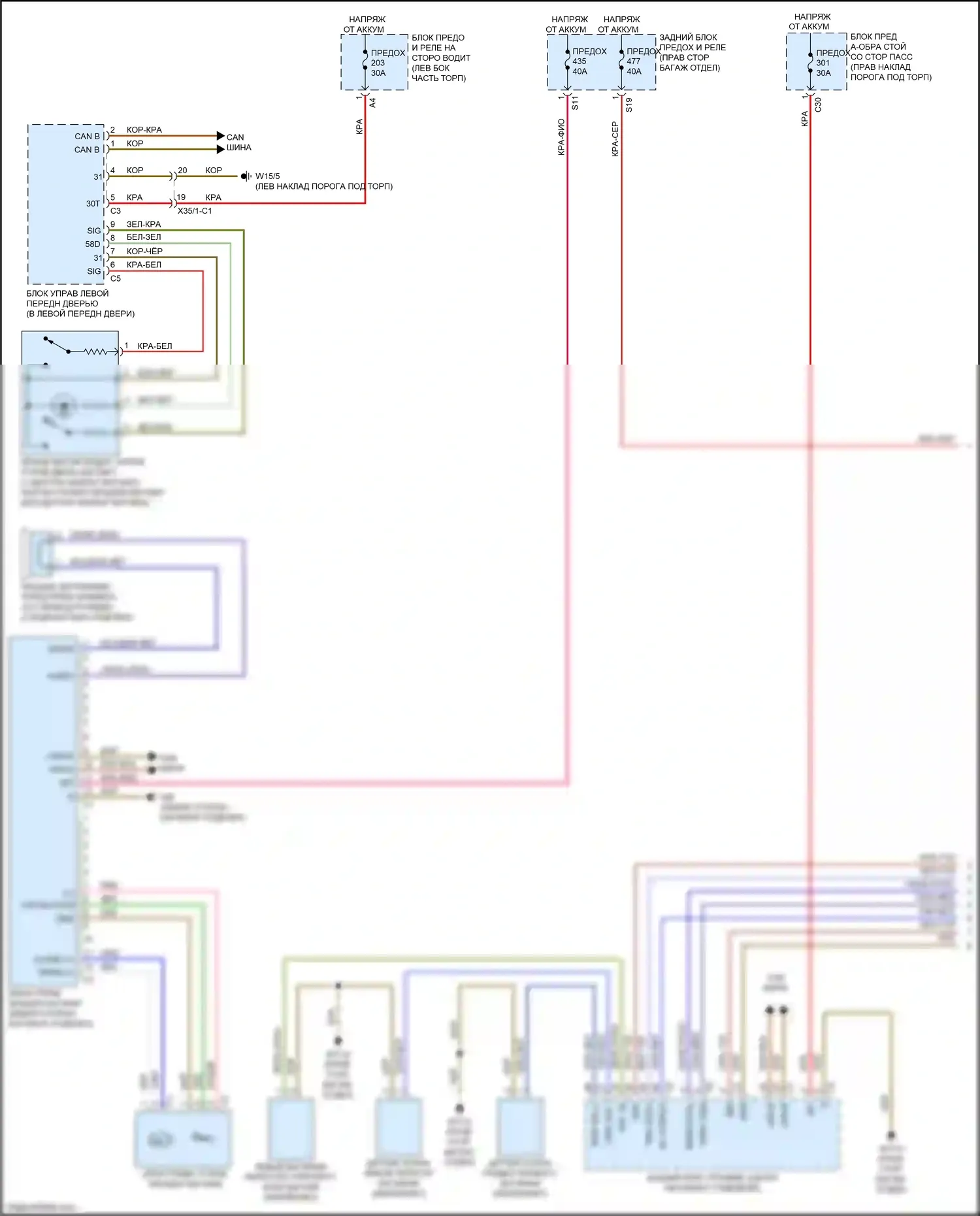 E-класс Mercedes-Benz W213/S213/C238/A238 (2016-2021): Электропривод багажника электросхема, купе (1 из 2) 