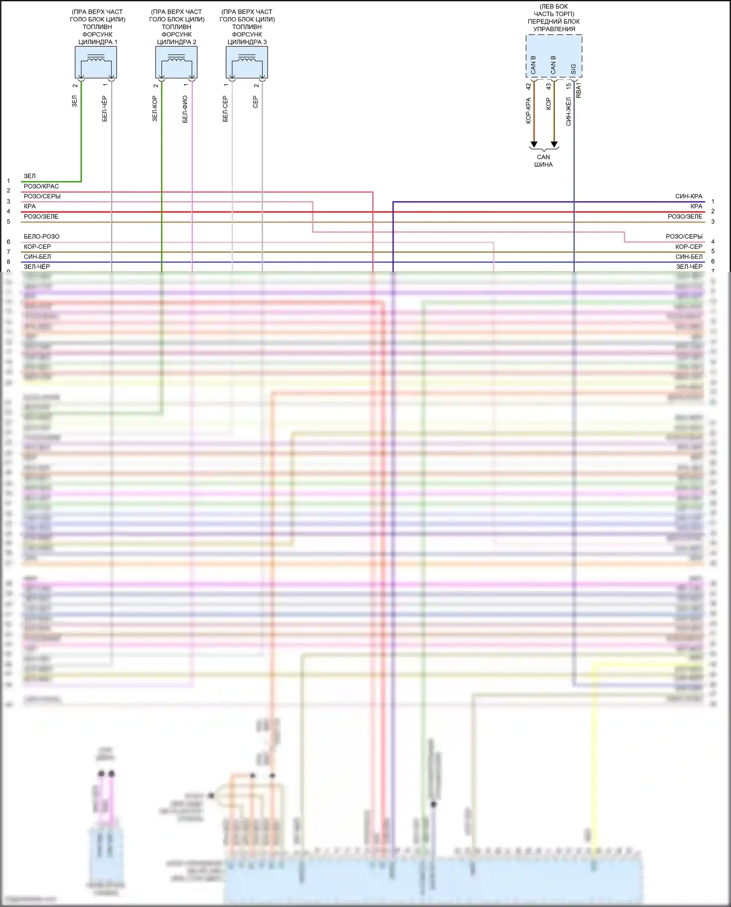 E-класс Mercedes-Benz W213/S213/C238/A238 (2016-2021): Электросхема двигателя 3,0л турбо (2 из 9) 
