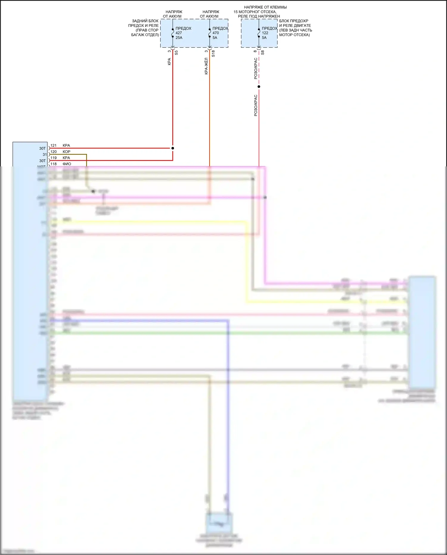 E-класс Mercedes-Benz W213/S213/C238/A238 (2016-2021): Электросхема блокировки дифференциала 
