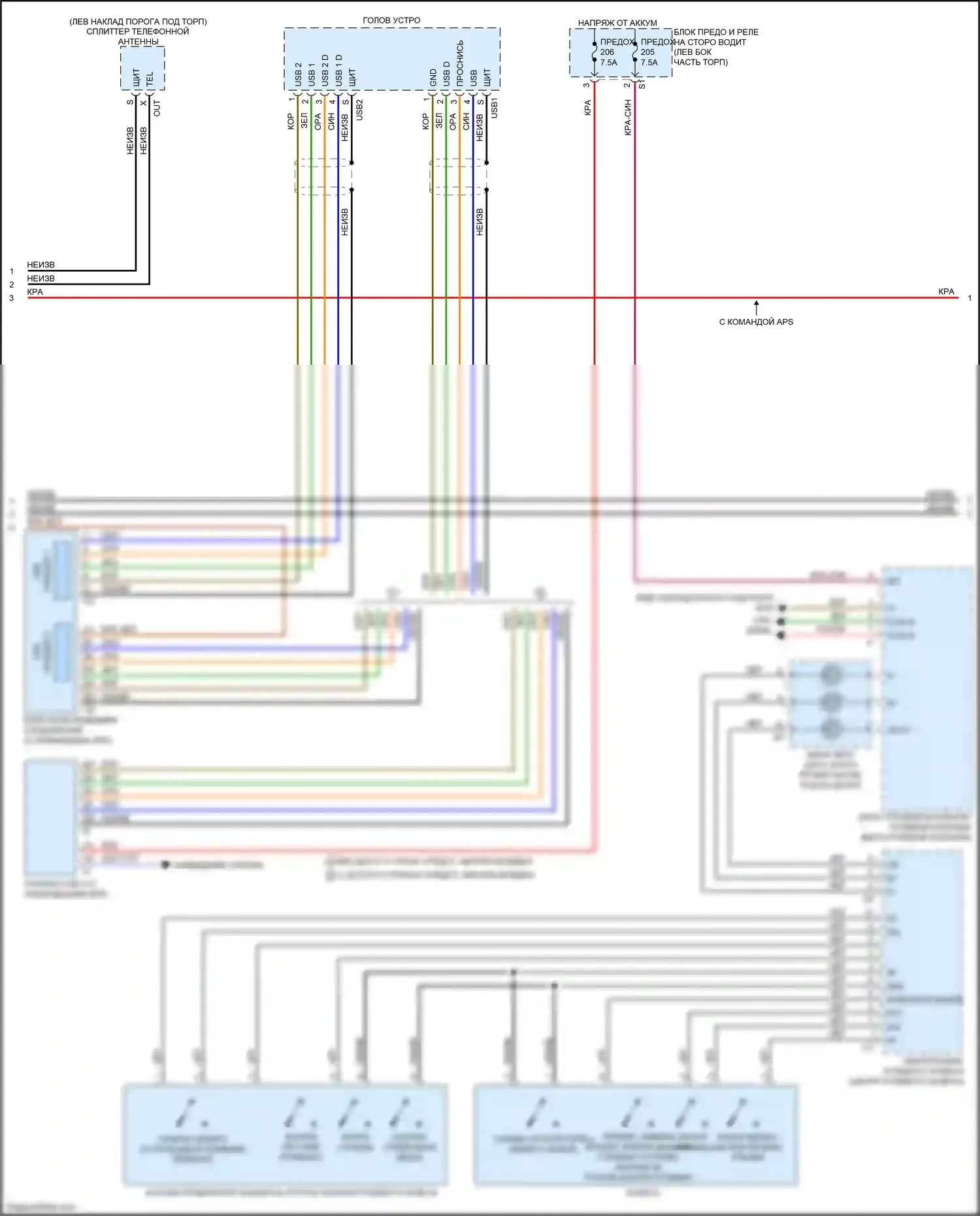E-класс Mercedes-Benz W213/S213/C238/A238 (2016-2021): Электросхема управления магнитолы comand, кабриолет (5 из 6) 