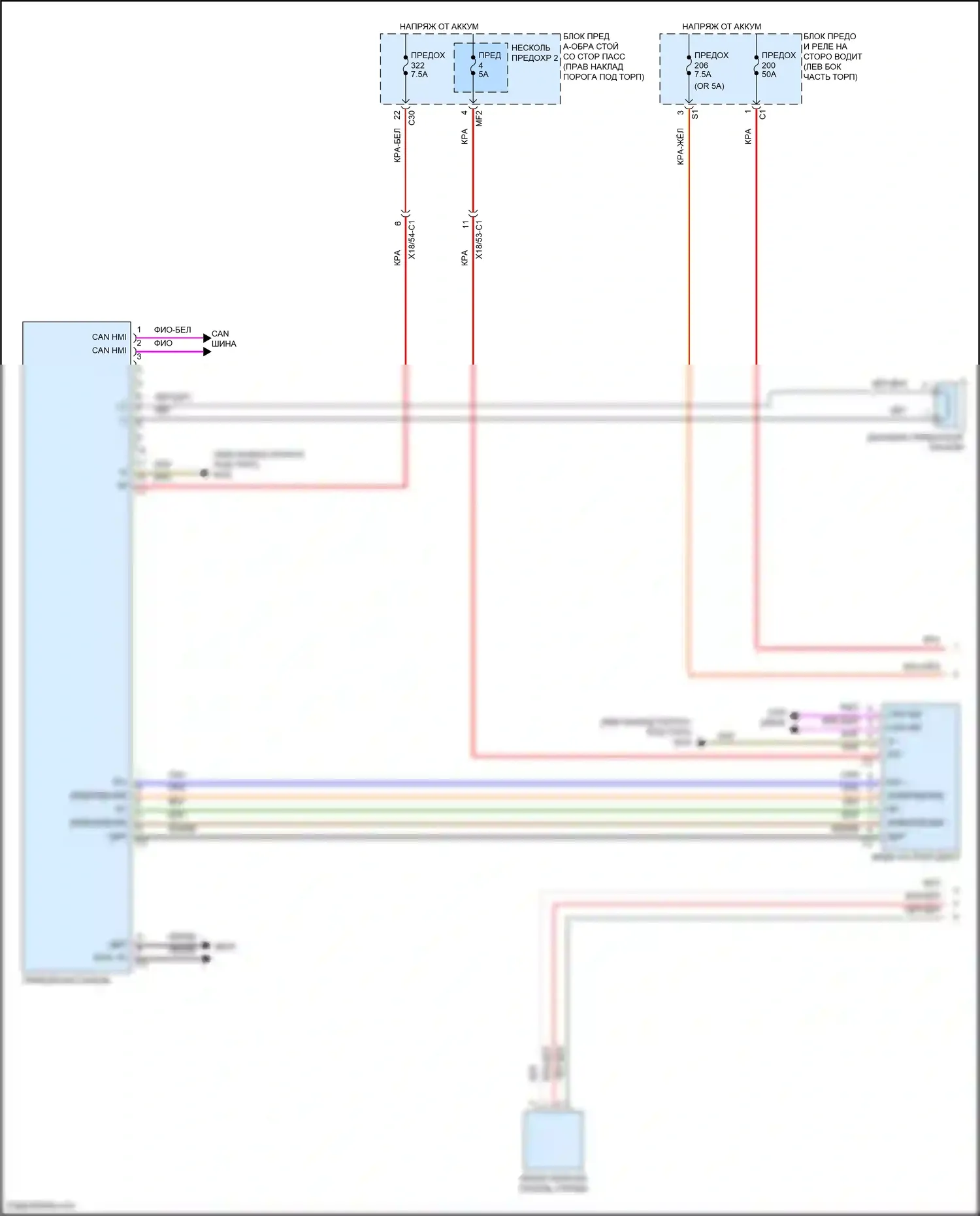 E-класс Mercedes-Benz W213/S213/C238/A238 (2016-2021): Электросхема приборной панели, кабриолет (1 из 3) 