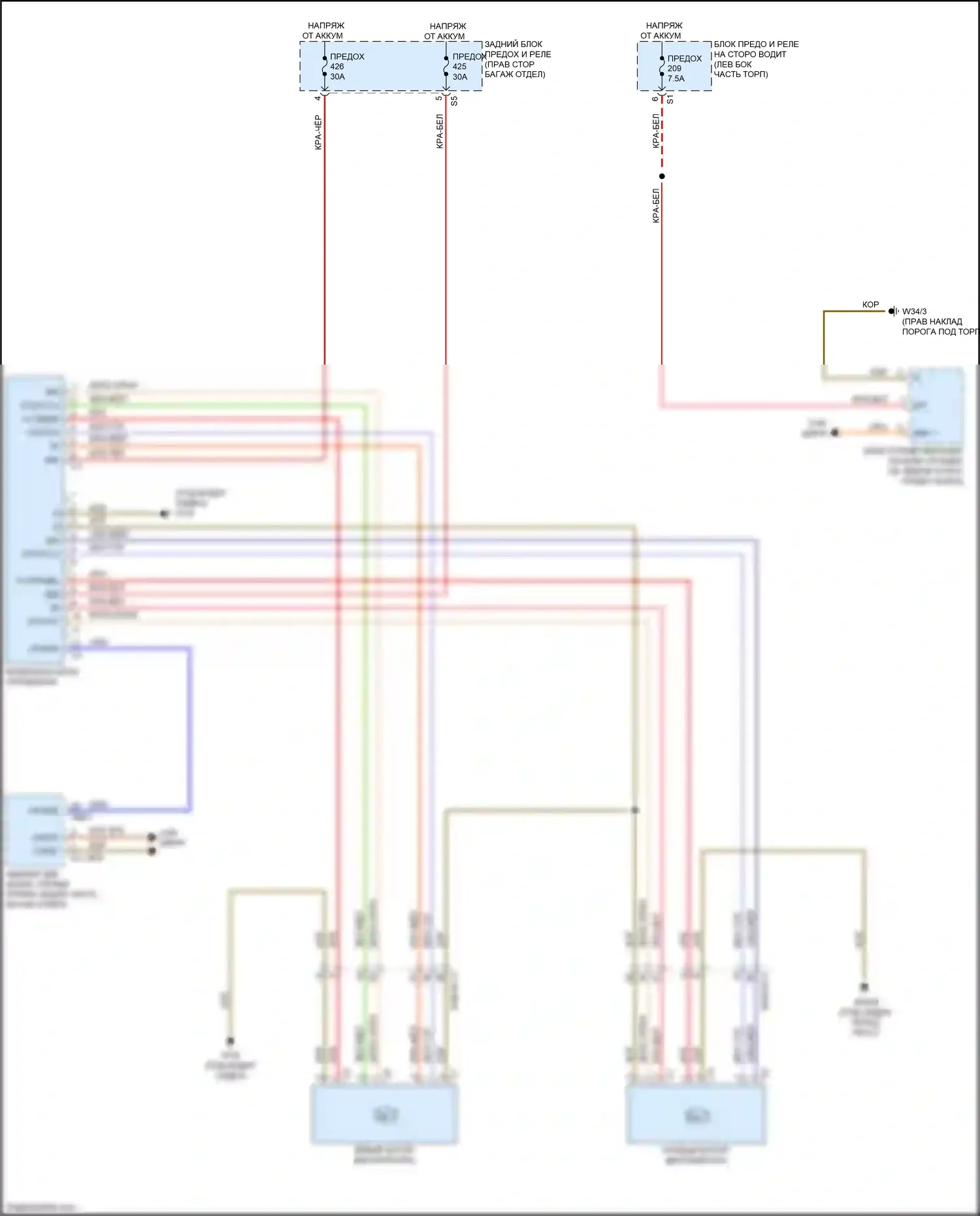 E-класс Mercedes-Benz W213/S213/C238/A238 (2016-2021): Электросхема системы airscarf 