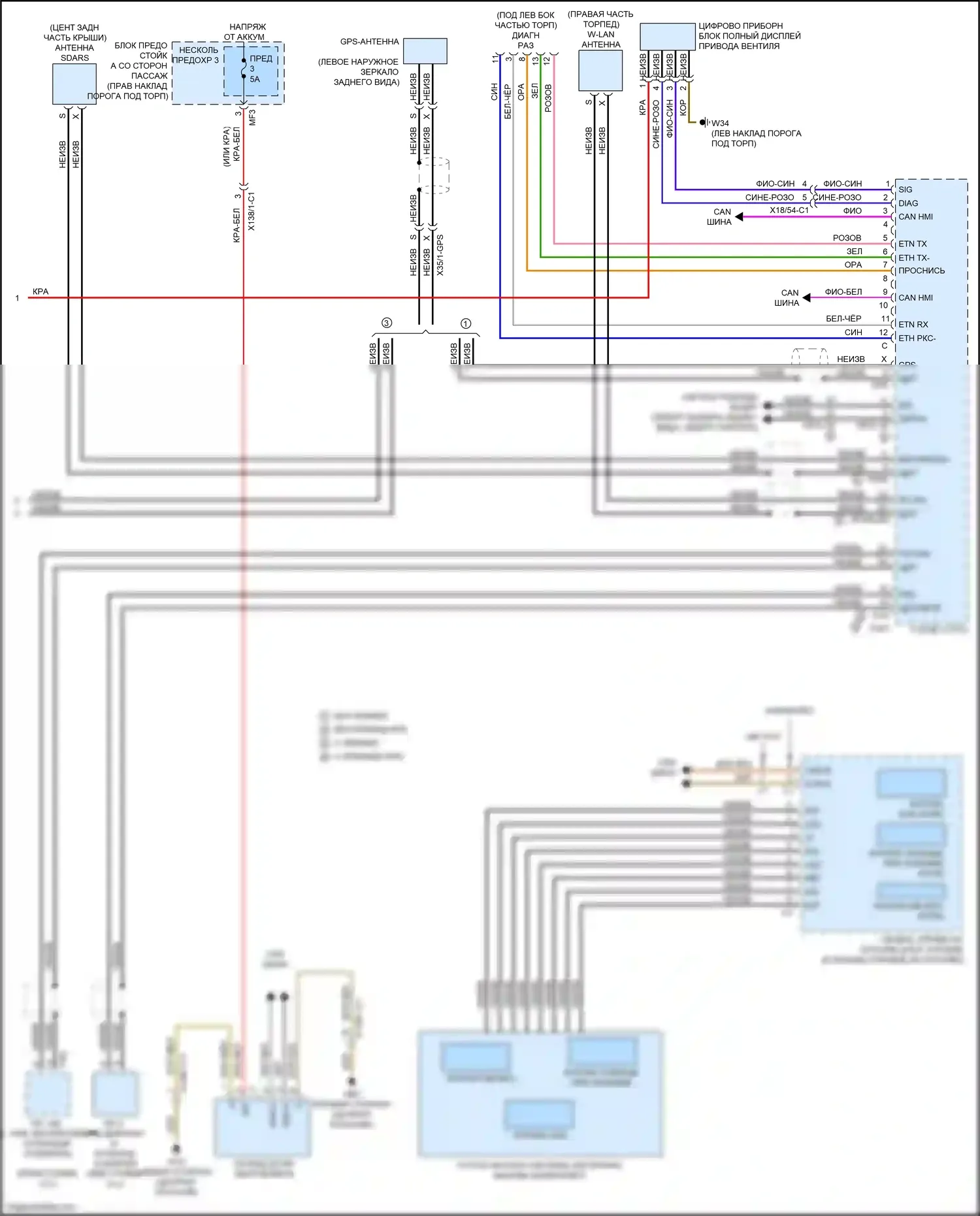 E-класс Mercedes-Benz W213/S213/C238/A238 (2016-2021): Магнитола comand электросхема, купе (6 из 6) 