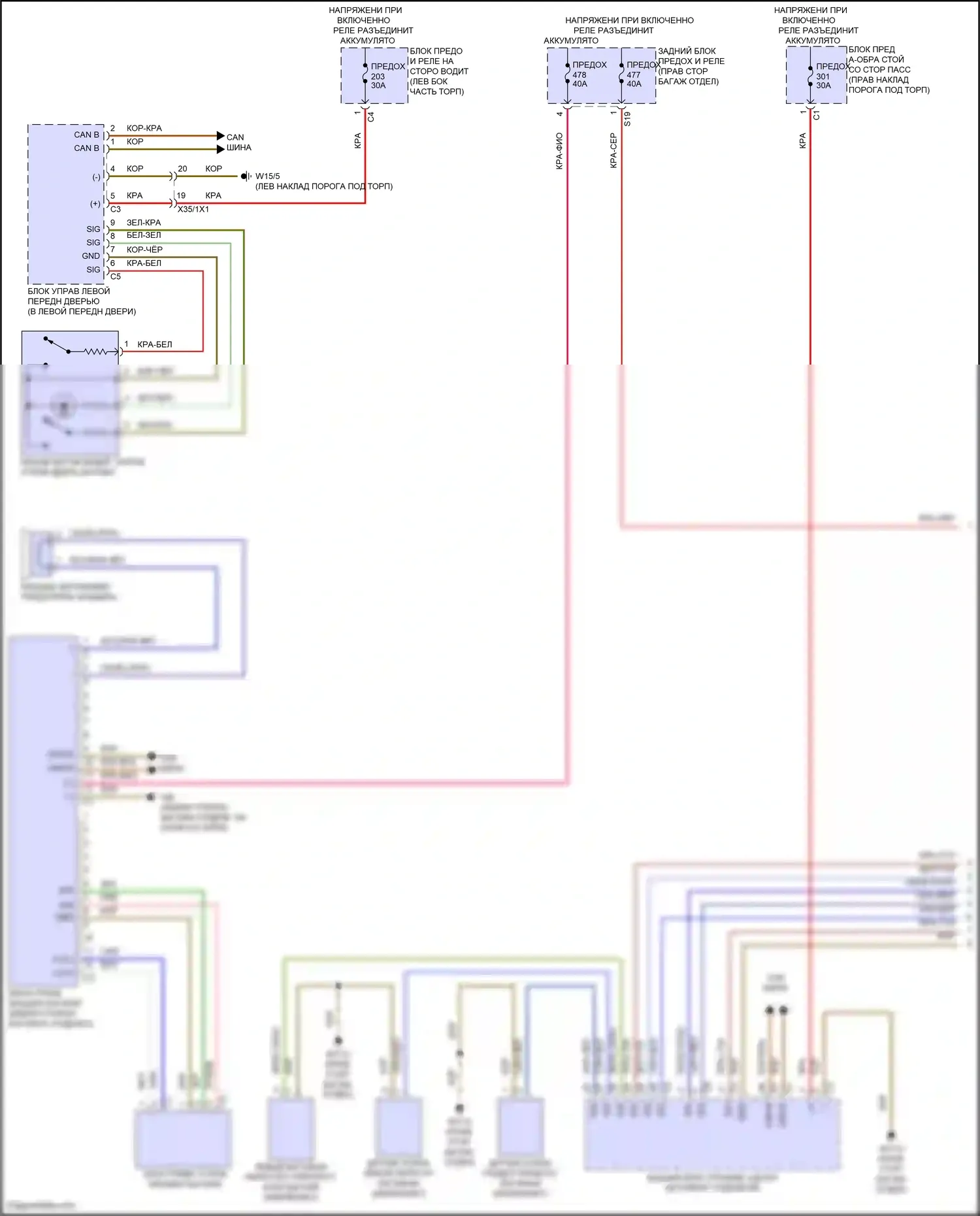E-класс Mercedes-Benz W214/S214 (2023-2024): Электропривод багажника электросхема, купе (1 из 2) 