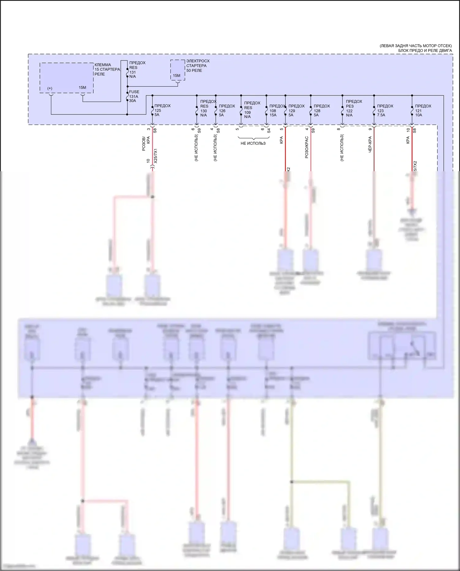 E-класс Mercedes-Benz W214/S214 (2023-2024): Электросхема блока предохранителей реле, купе (8 из 8) 