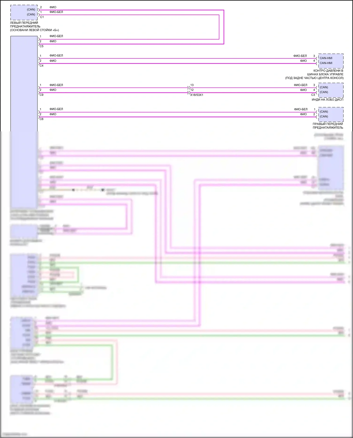 E-класс Mercedes-Benz W214/S214 (2023-2024): Электросхема шины высокого/низкого уровня, кабриолет (1 из 6) 