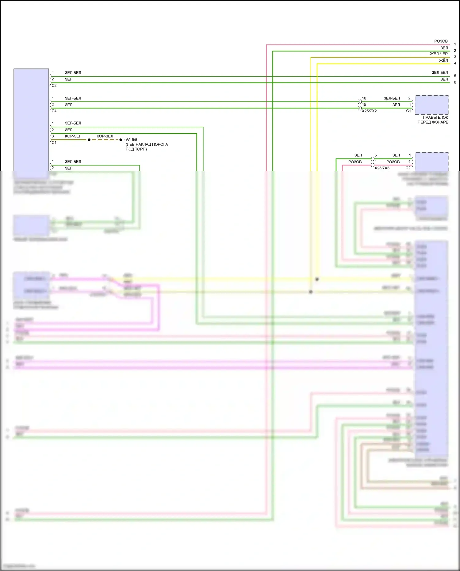 E-класс Mercedes-Benz W214/S214 (2023-2024): Электросхема шины высокого/низкого уровня, кабриолет (2 из 6) 