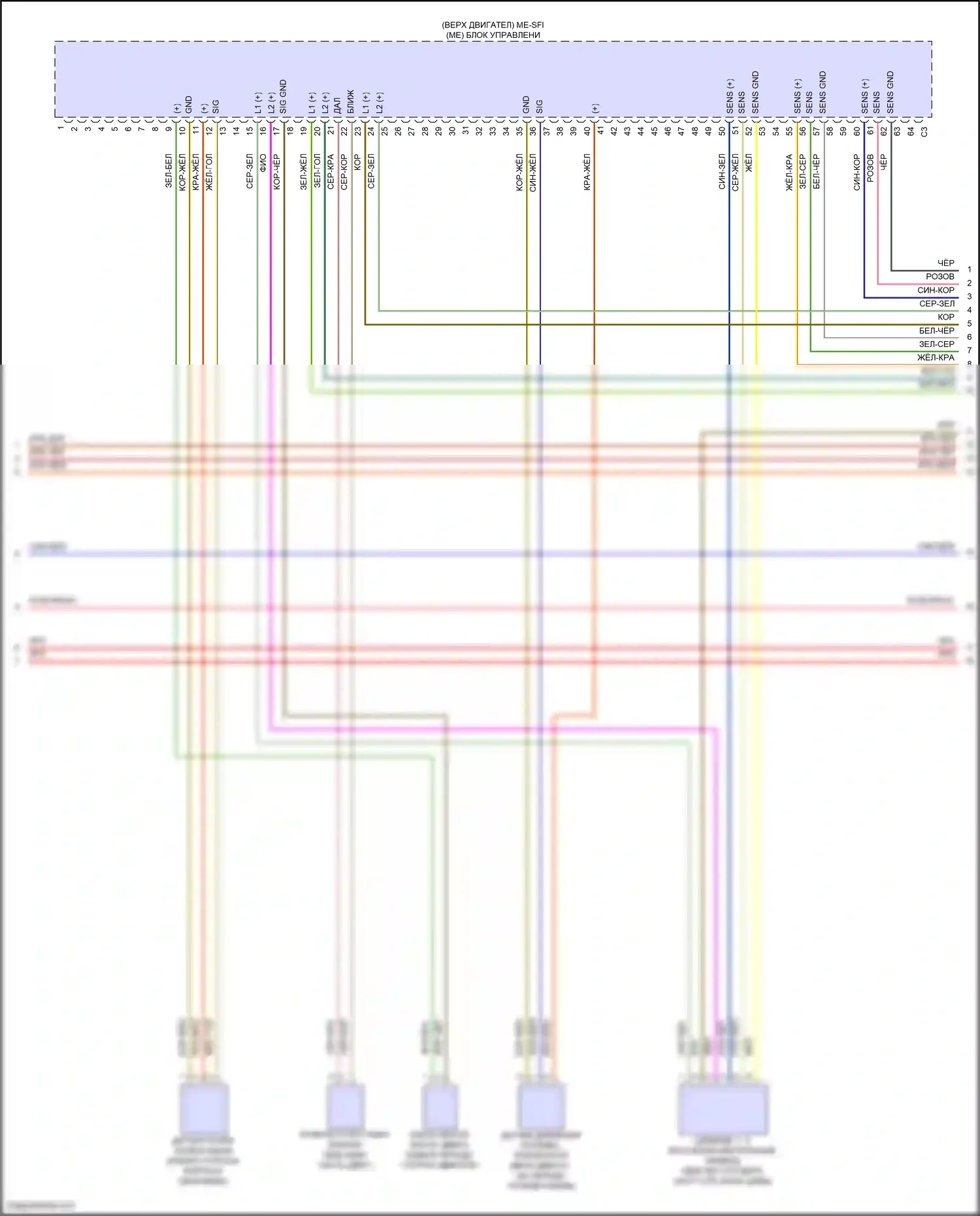 E-класс Mercedes-Benz W214/S214 (2023-2024): Электросхема двигателя 3.0l turbo hybrid (3 из 9) 