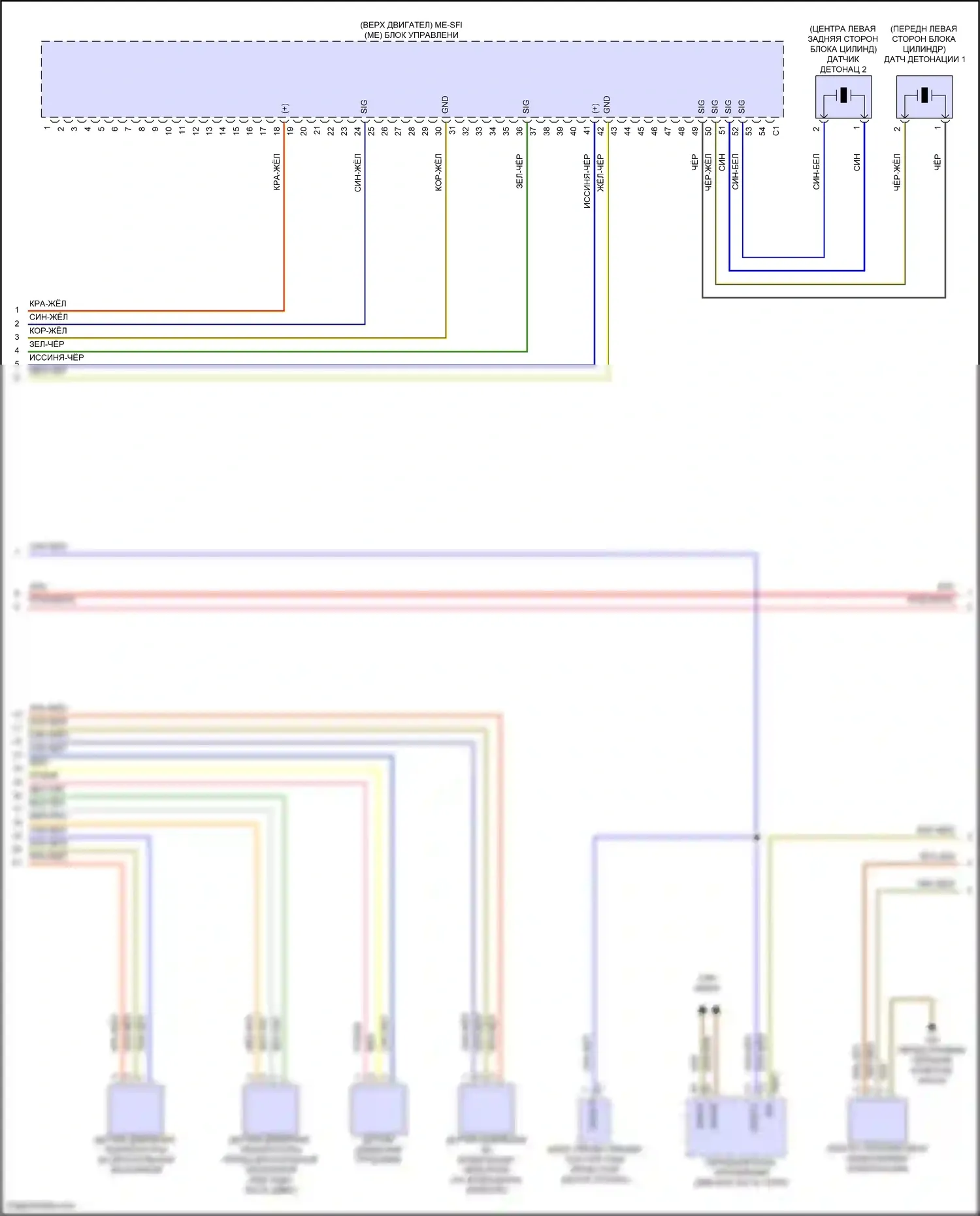 E-класс Mercedes-Benz W214/S214 (2023-2024): Электросхема двигателя 3.0l turbo hybrid (8 из 9) 