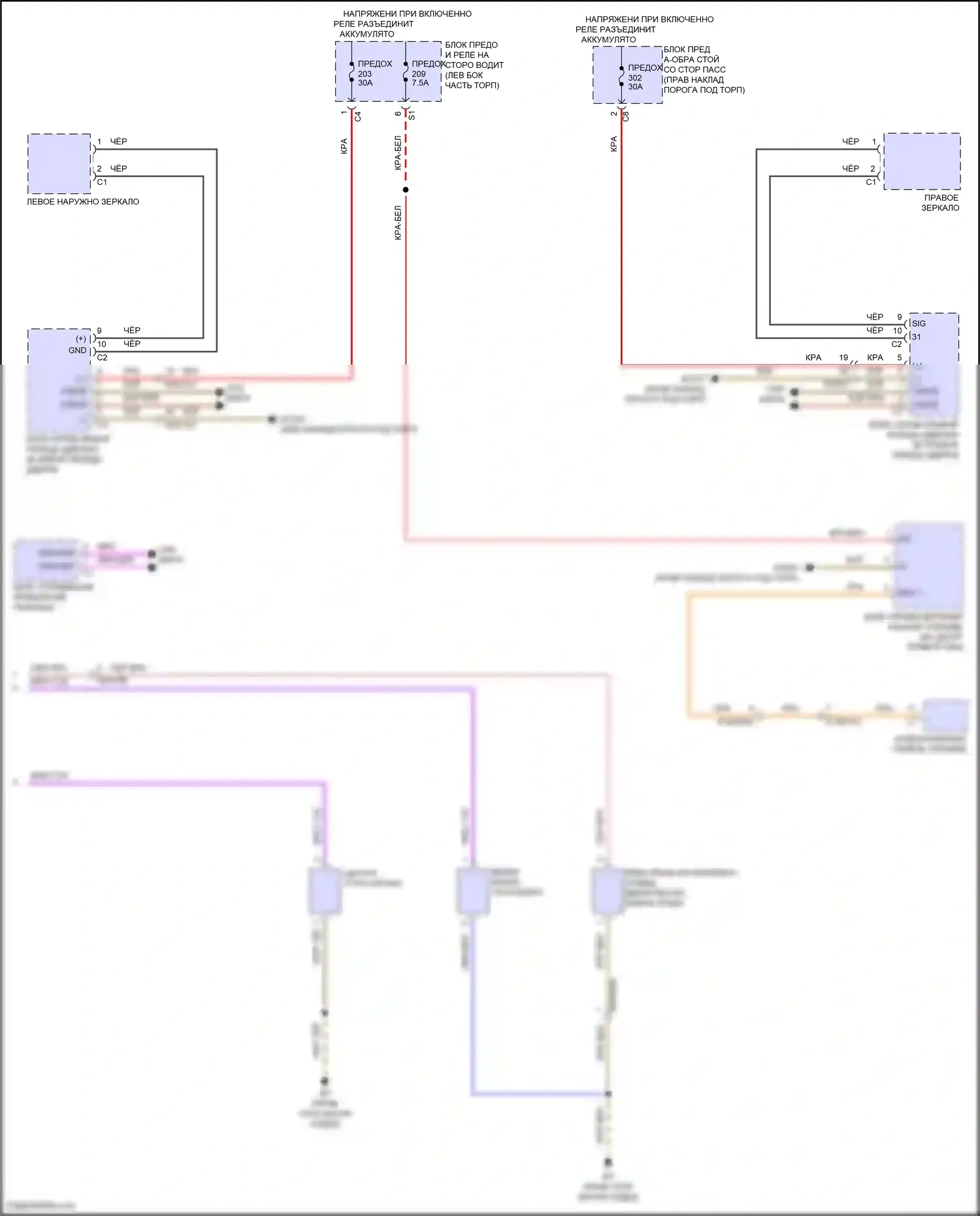 E-класс Mercedes-Benz W214/S214 (2023-2024): Электросхема фар и фонарей, купе (3 из 3) 