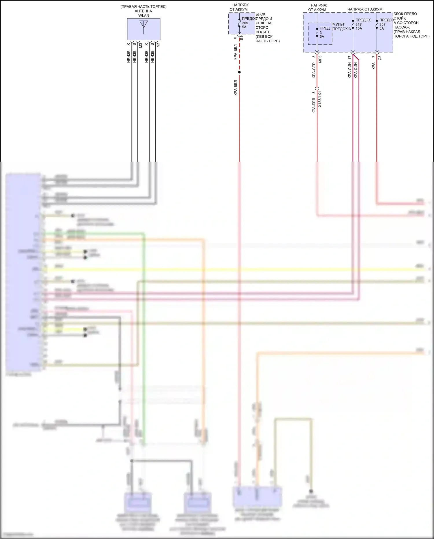 E-класс Mercedes-Benz W214/S214 (2023-2024): Электросхема управления магнитолы comand, кабриолет (1 из 4) 
