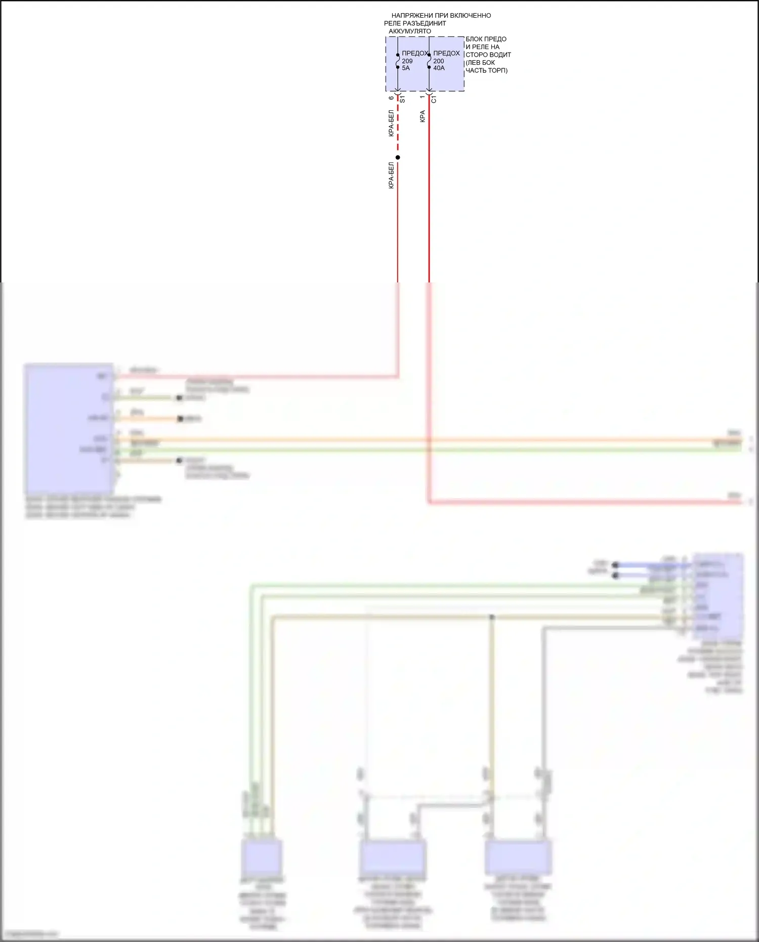 E-класс Mercedes-Benz W214/S214 (2023-2024): Электросхема приборной панели, седан (2 из 3) 