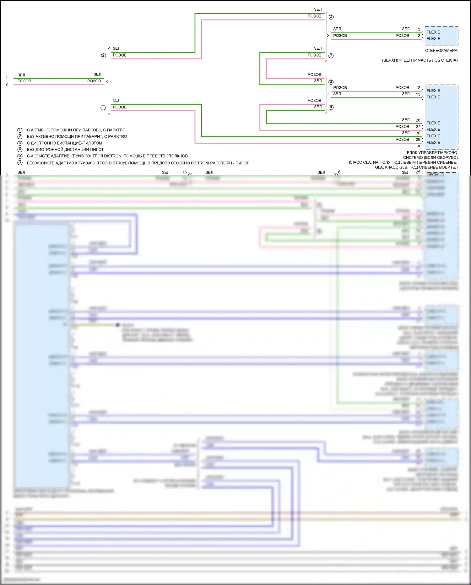 GLA-класс Mercedes-Benz H247 (2019-2023): Электросхема шины высокого/низкого уровня (4 из 6) 