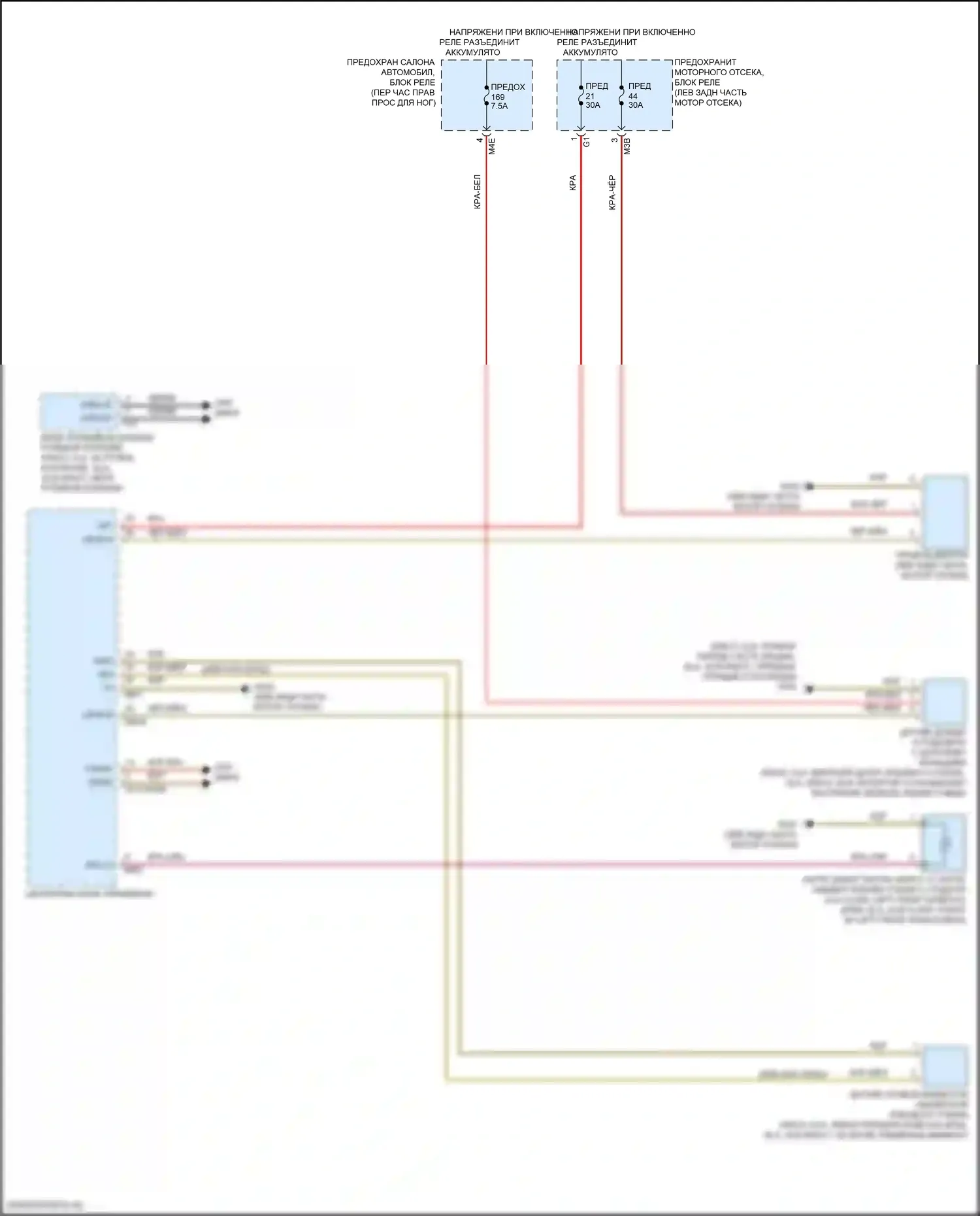 GLA-класс Mercedes-Benz H247 (2019-2023): Дворники и омыватели электросхема 