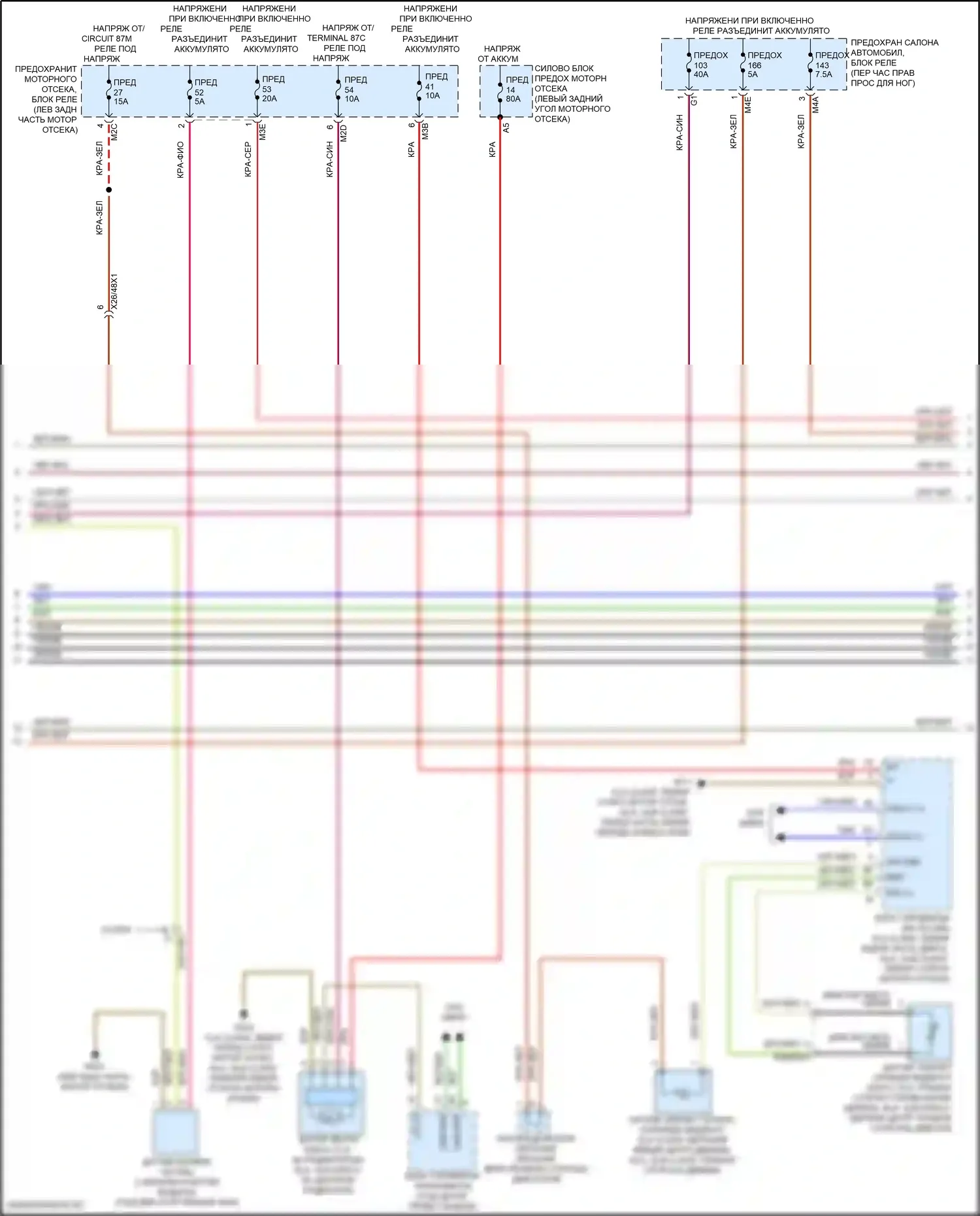 GLA-класс Mercedes-Benz H247 (2019-2023): Электросхема климат контроля (2 из 3) 