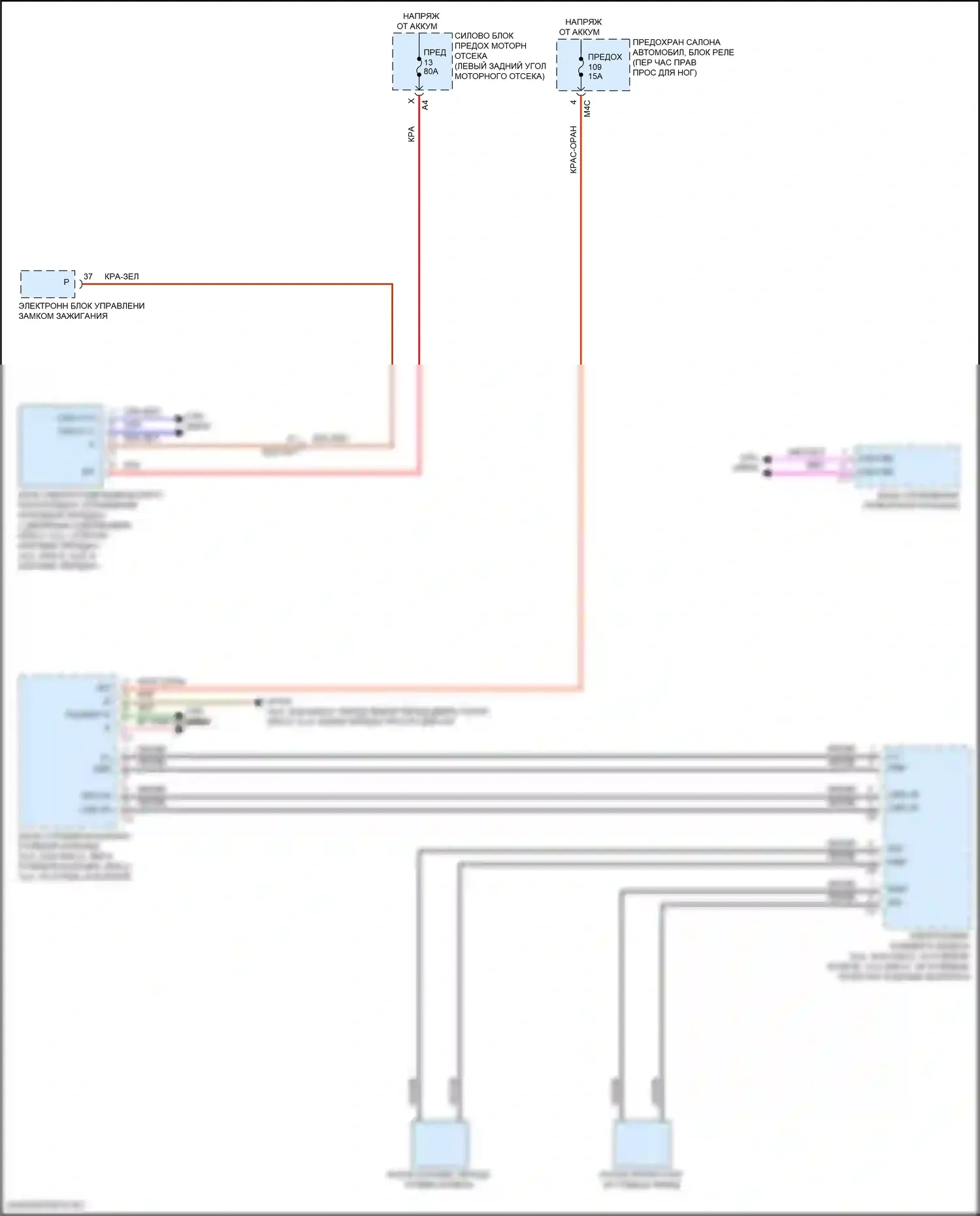 GLA-класс Mercedes-Benz H247 (2019-2023): Электросхема автоматической коробки передач 