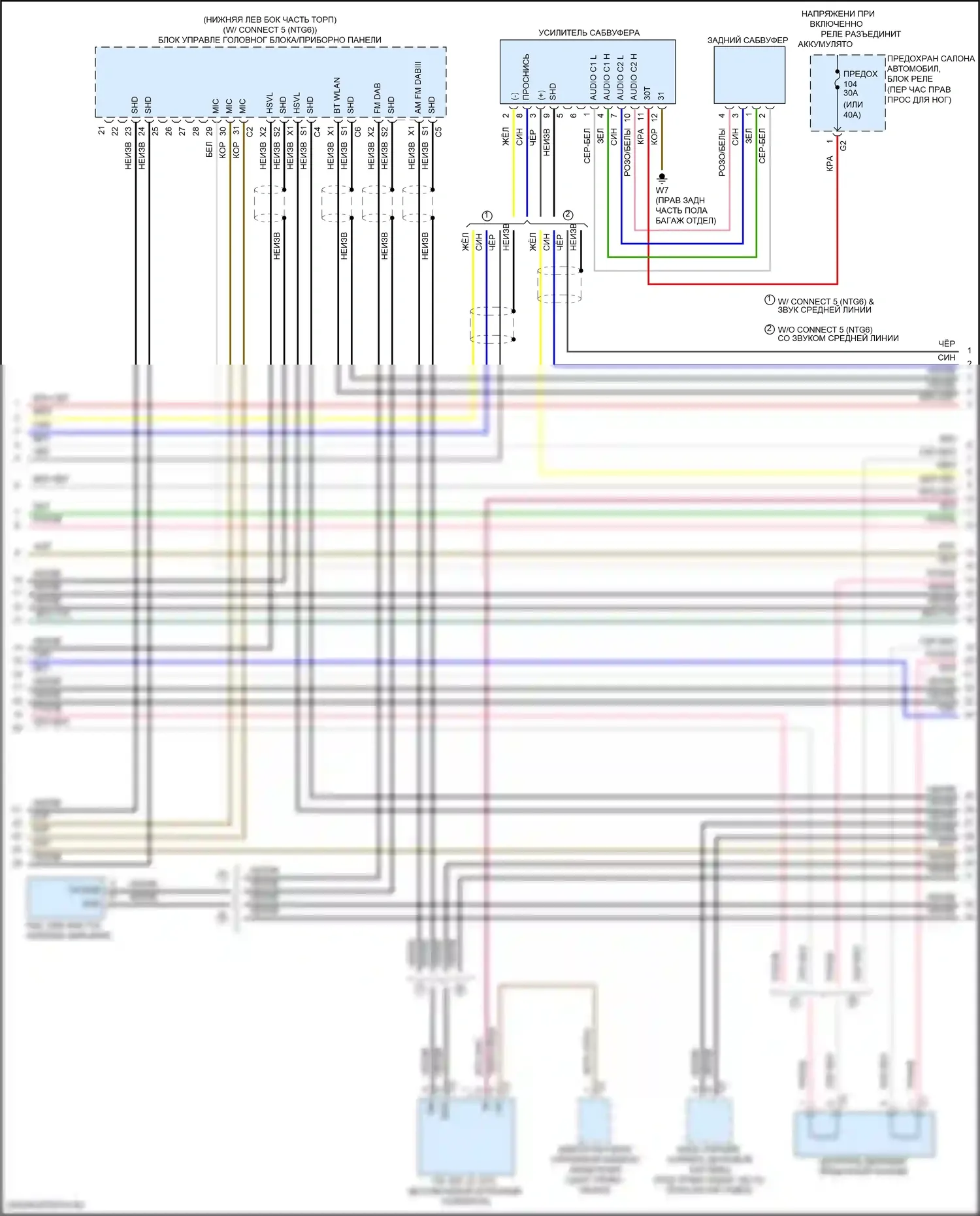 GLA-класс Mercedes-Benz H247 (2019-2023): Электросхема магнитолы comand (4 из 6) 