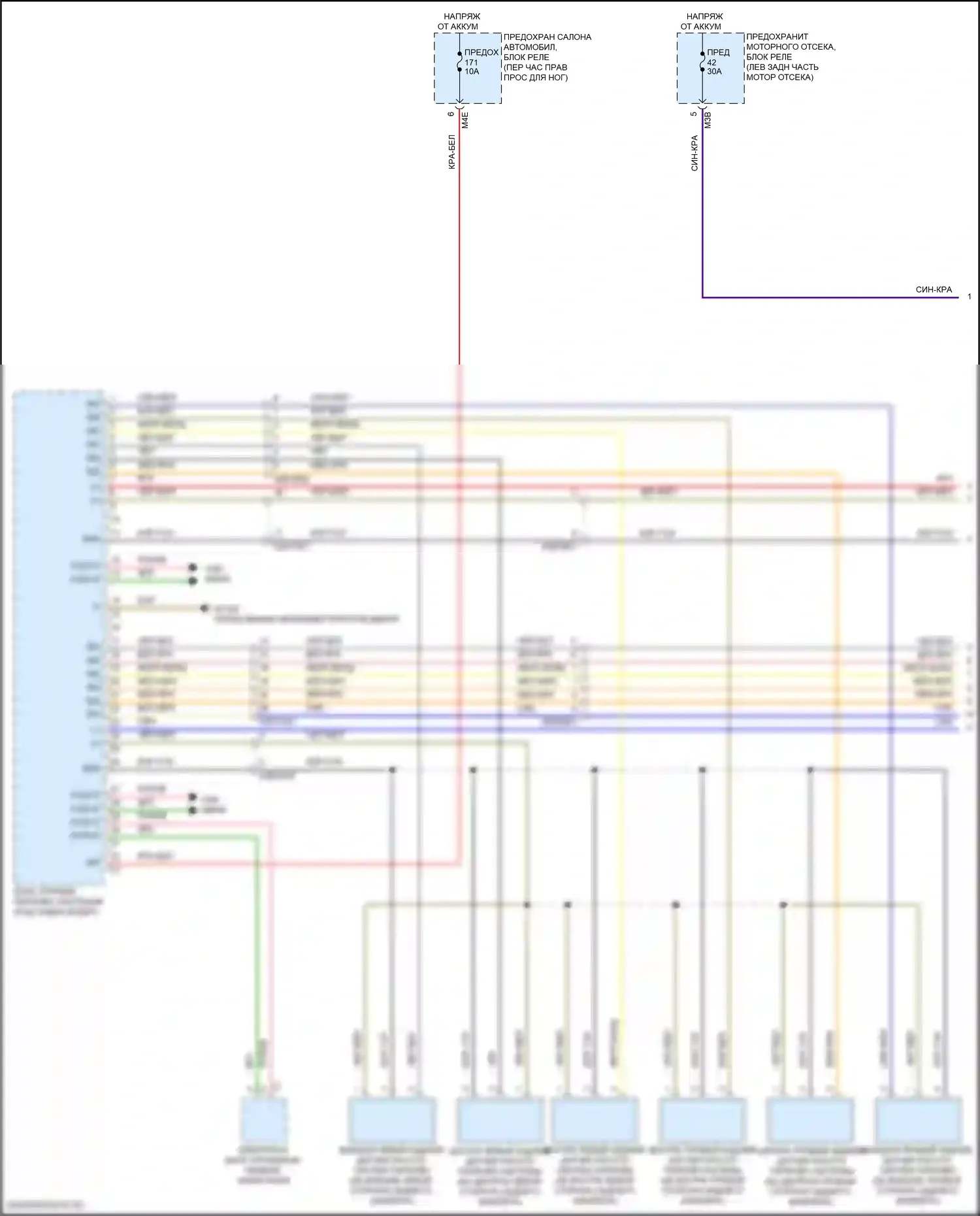 GLA-класс Mercedes-Benz H247 (2019-2023): Электросхема парктроника (1 из 3) 