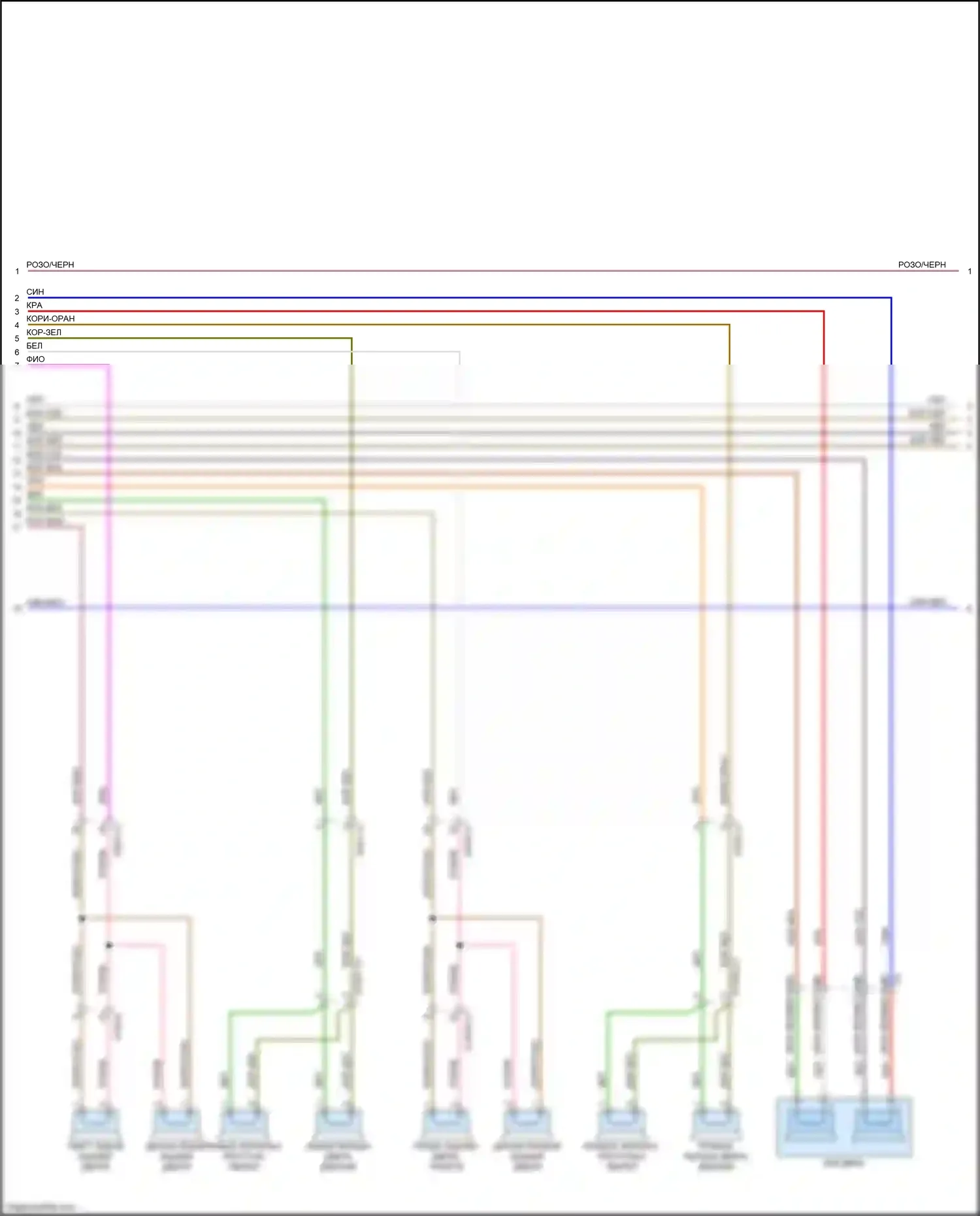GLA-класс Mercedes-Benz X156 рестайлинг (2017-2020): Электросхема усилителя звука (2 из 3) 