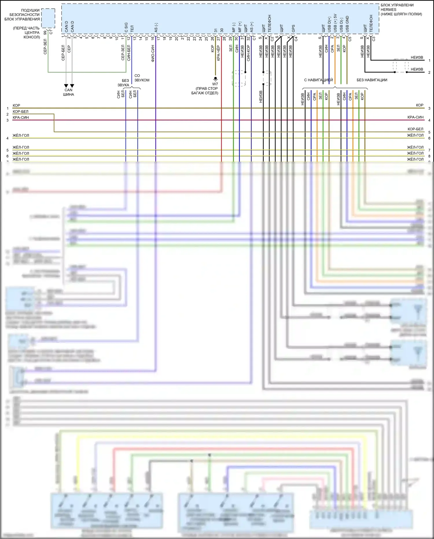 GLA-класс Mercedes-Benz X156 рестайлинг (2017-2020): Магнитола comand электросхема, без dvd (3 из 5) 