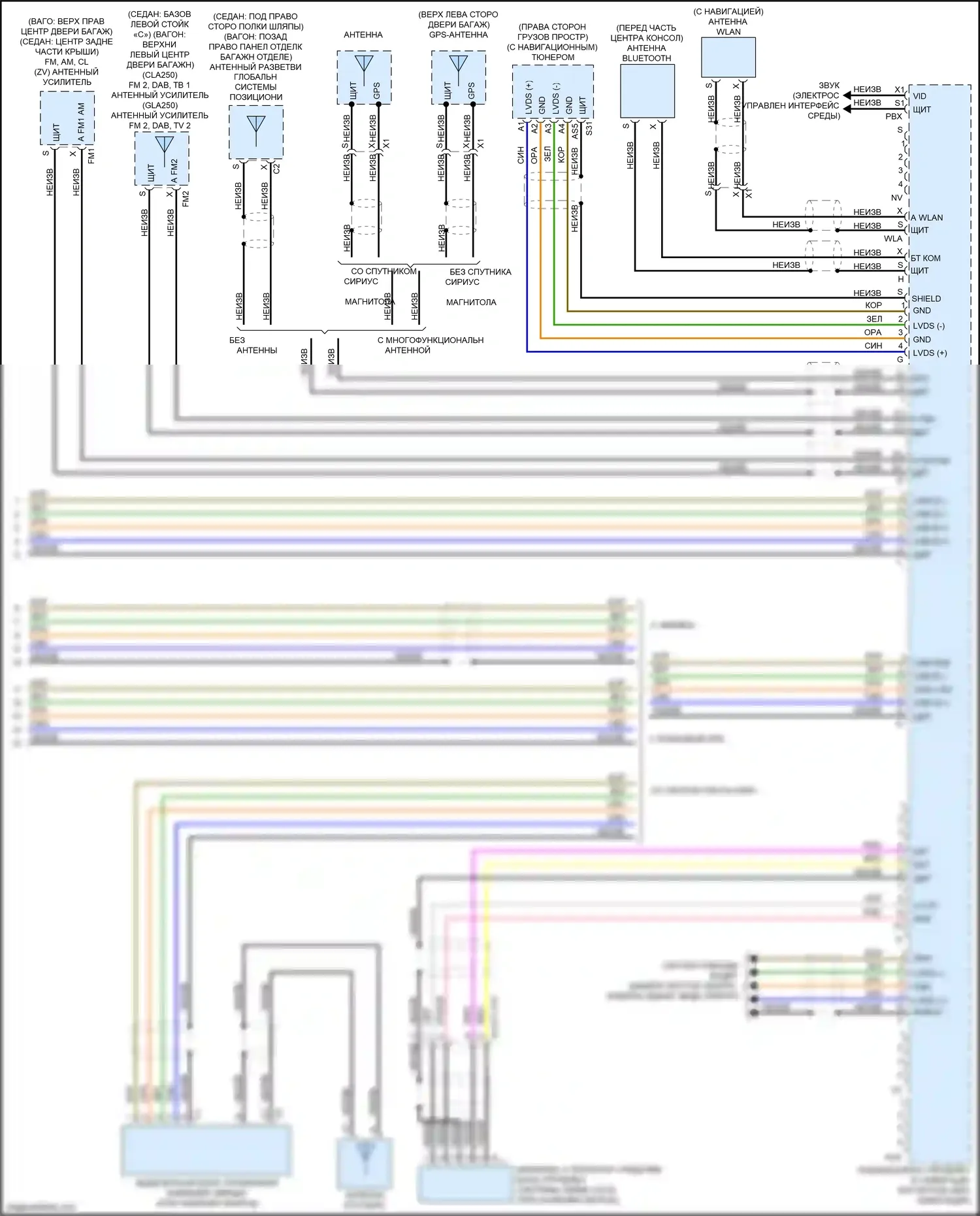 GLA-класс Mercedes-Benz X156 рестайлинг (2017-2020): Магнитола comand электросхема, без dvd (5 из 5) 