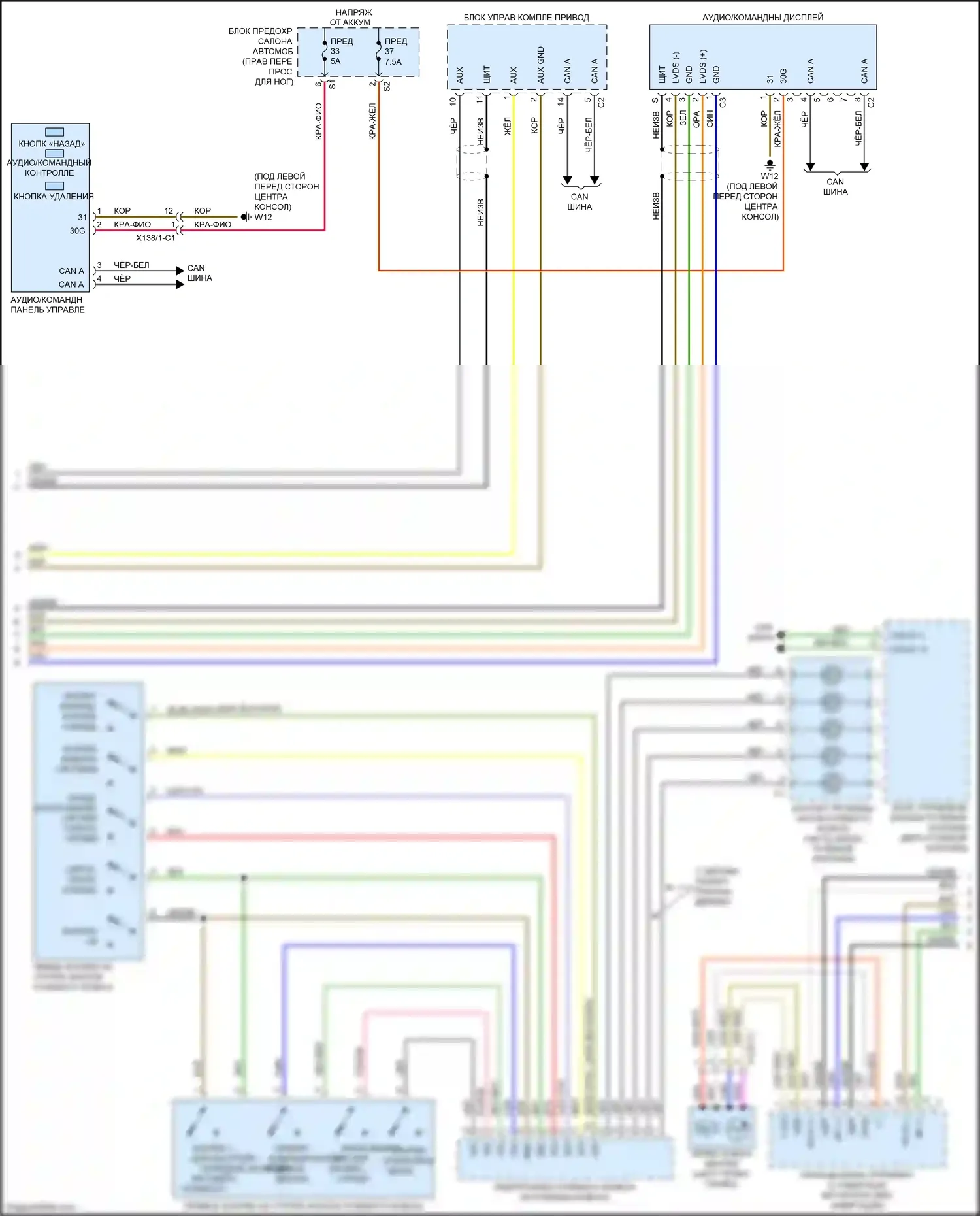 GLA-класс Mercedes-Benz X156 рестайлинг (2017-2020): Магнитола comand электросхема с dvd (2 из 3) 