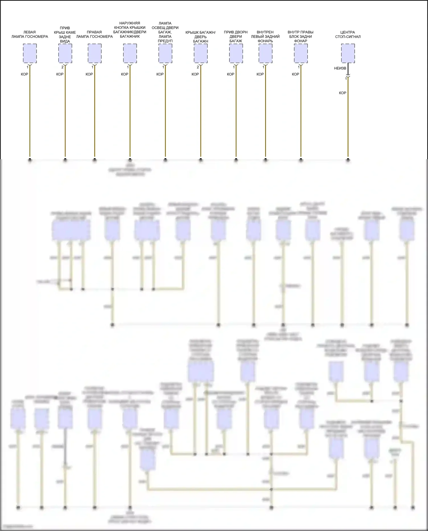 GLB-класс Mercedes-Benz X247 рестайлинг (2023-2024): Электросхема точек подключения масс (4 из 4) 