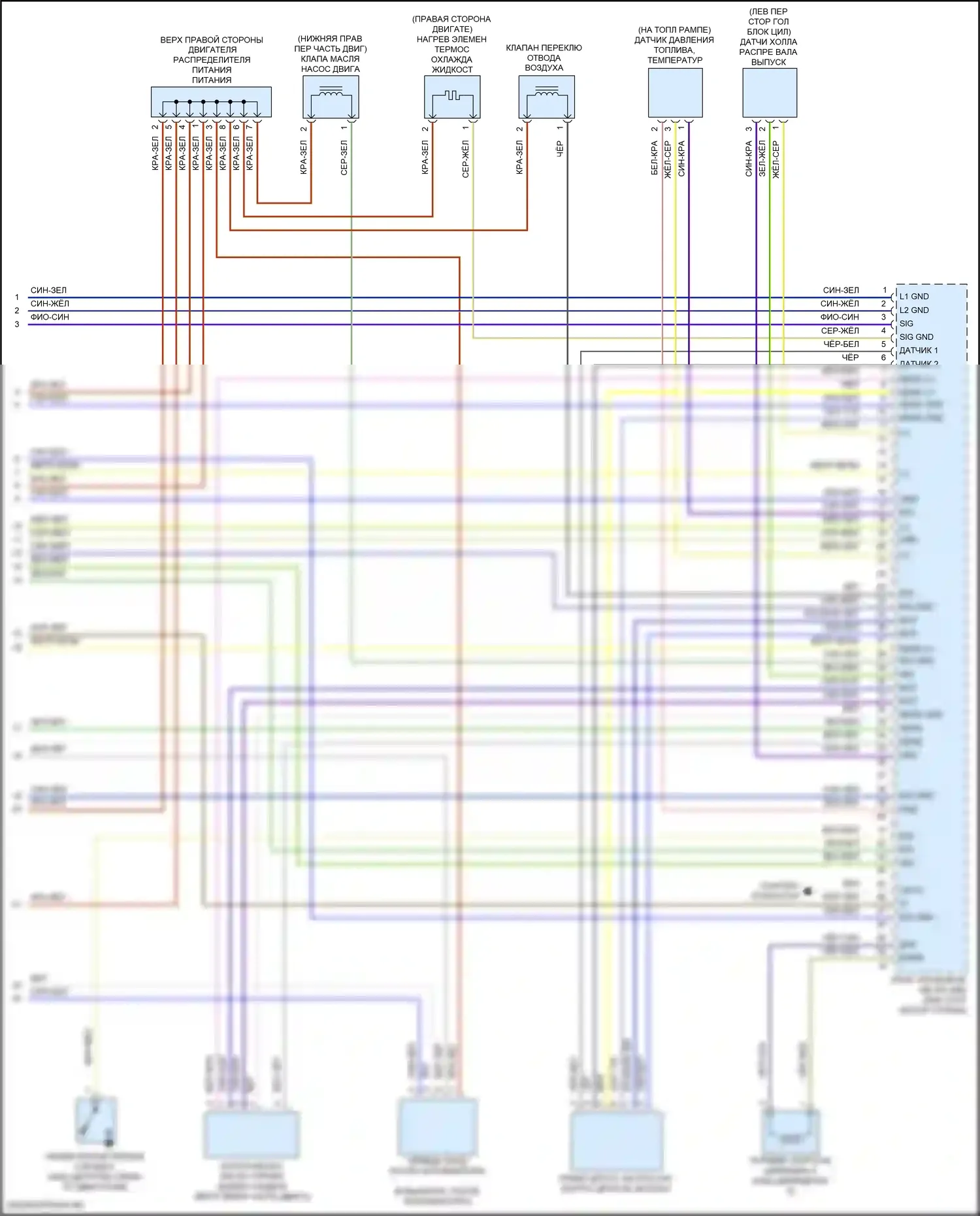GLB-класс Mercedes-Benz X247 (2019-2023): Электросхема двигателя 2.0л турбо (8 из 8) 