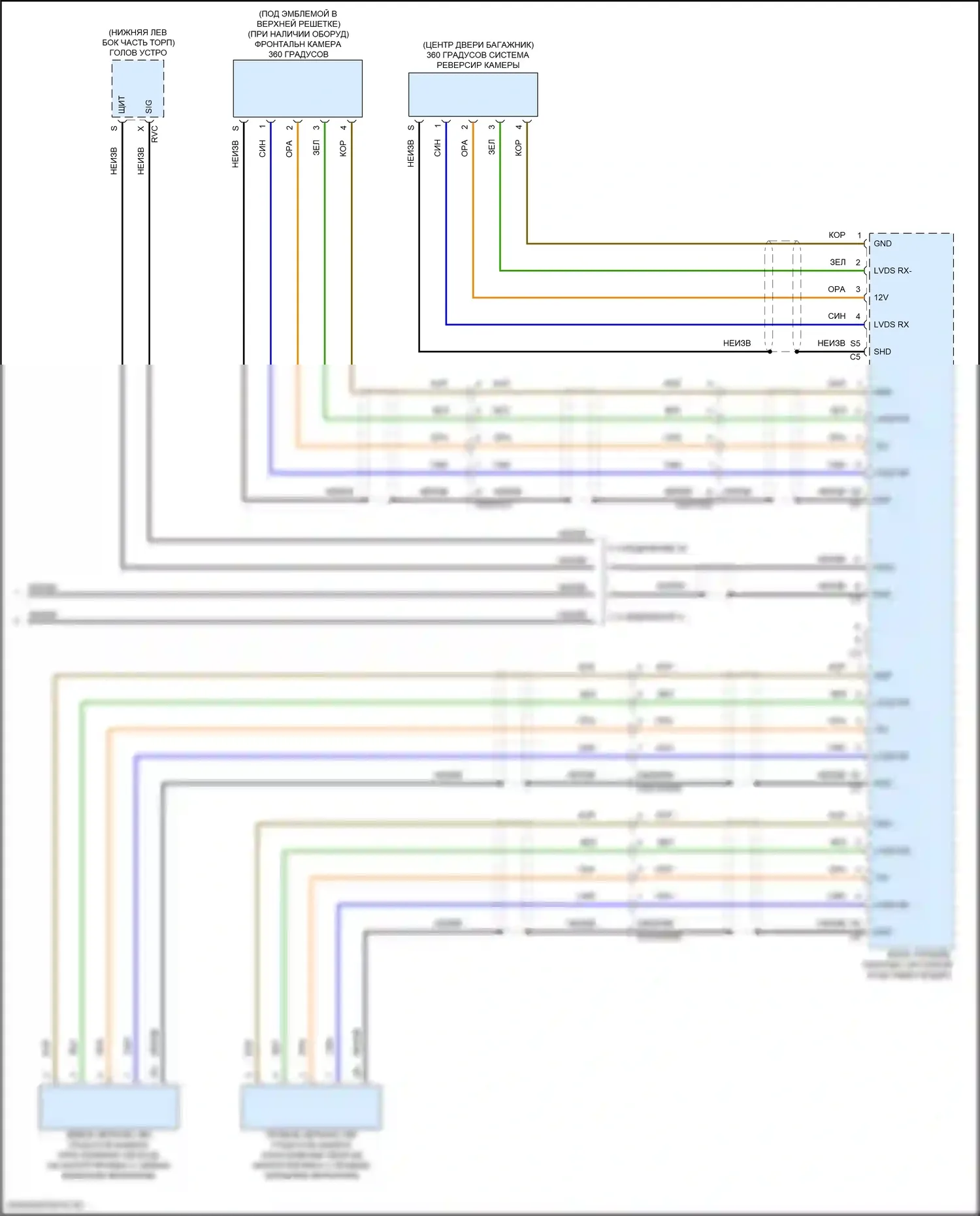 GLB-класс Mercedes-Benz X247 (2019-2023): Электросхема парктроника (3 из 3) 