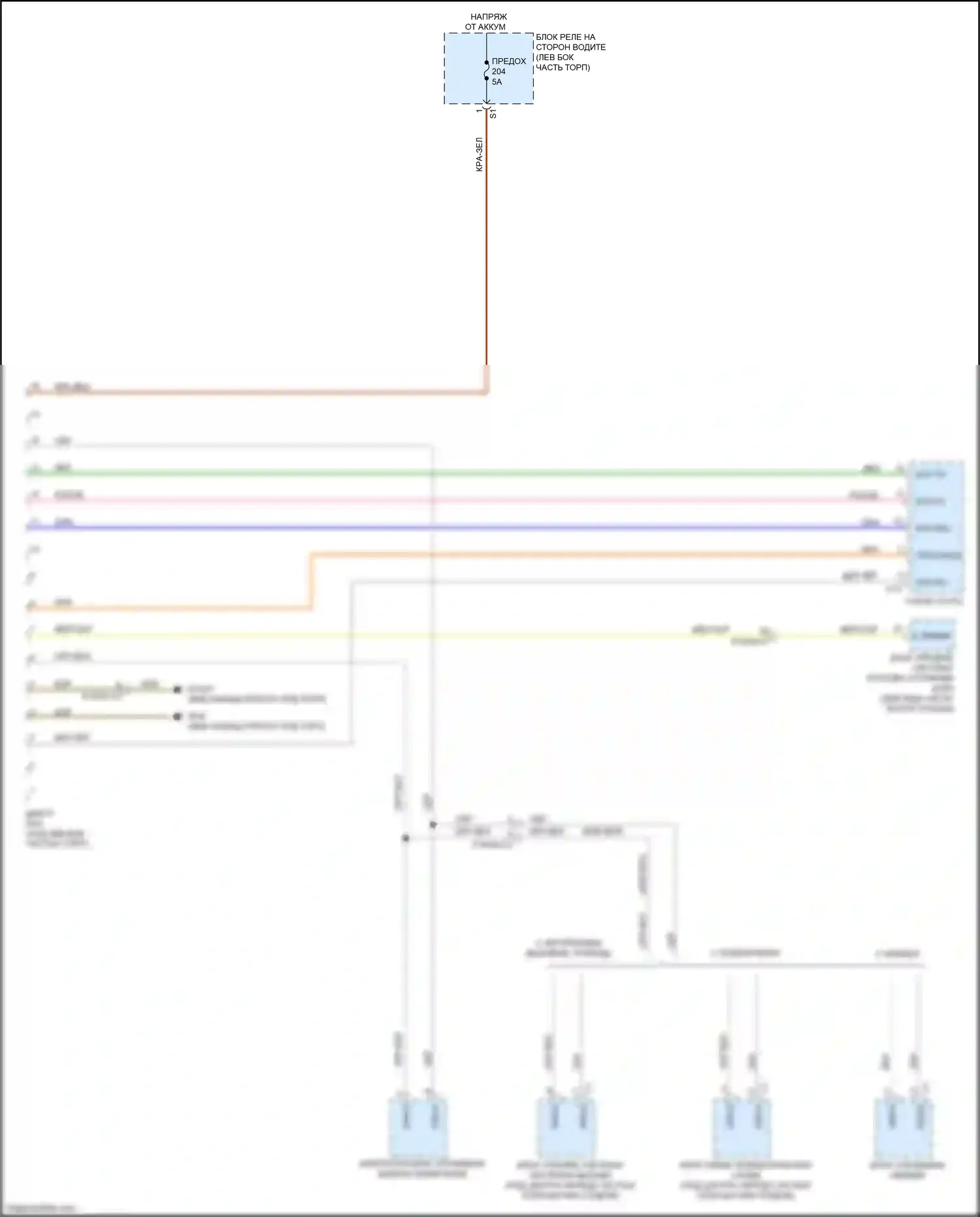 GLC-класс AMG Mercedes-Benz X253 (2016-2019): Электросхема диагностического разхъема 