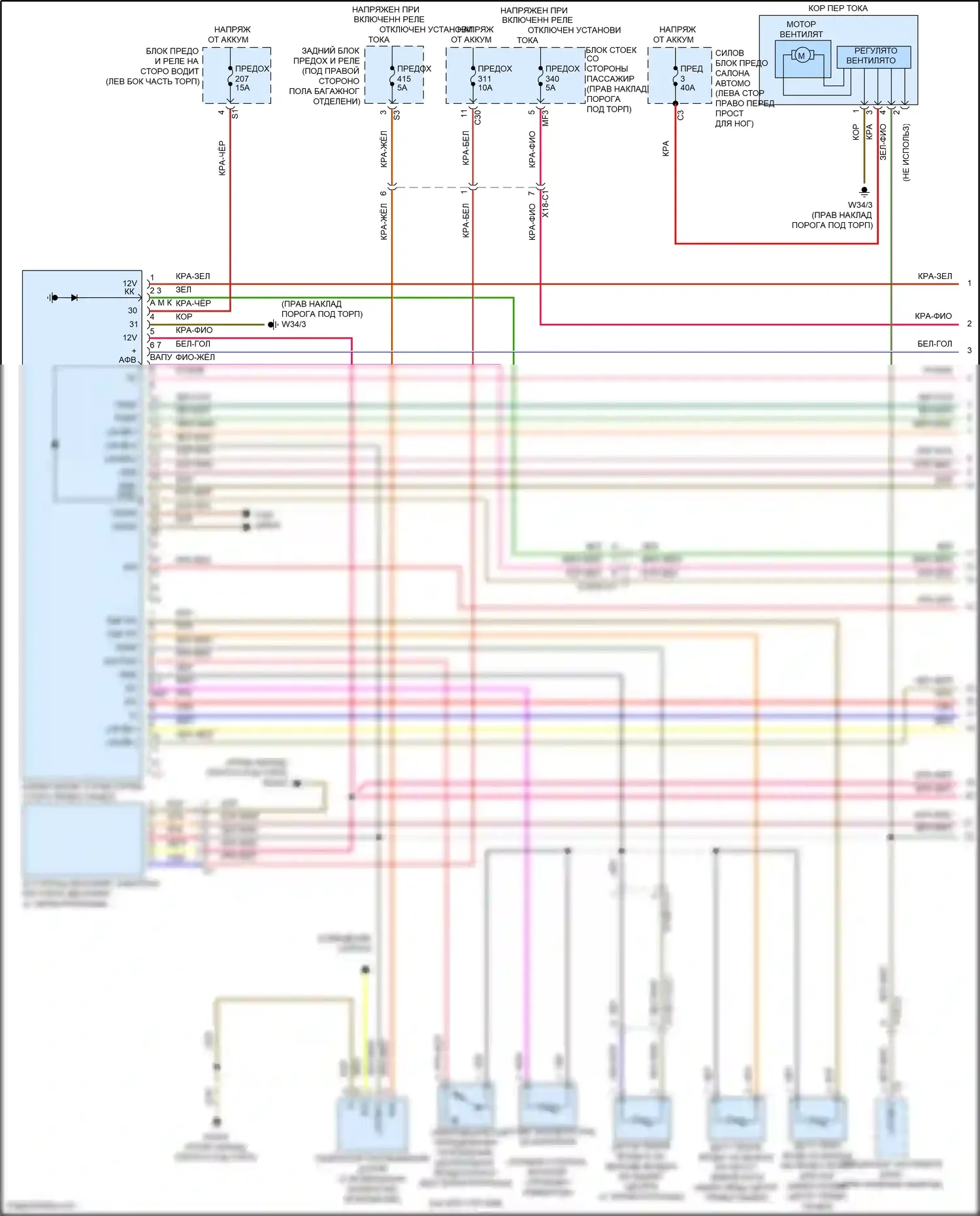 GLC-класс AMG Mercedes-Benz X253 (2016-2019): Электросхема климат контроля (1 из 3) 