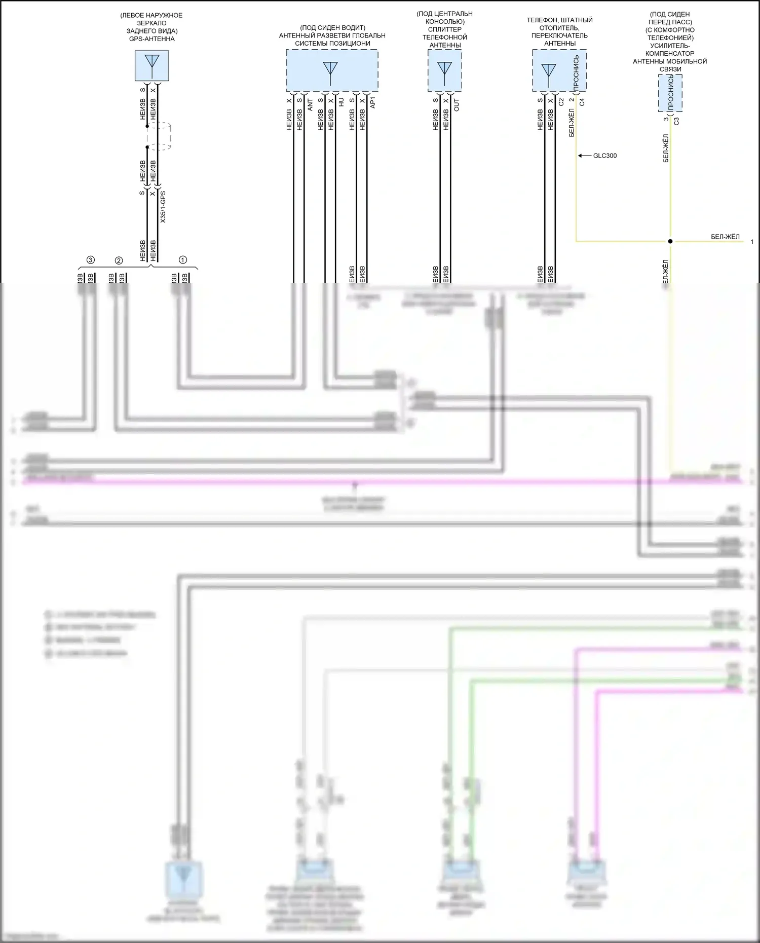GLC-класс AMG Mercedes-Benz X253 (2016-2019): Электросхема магнитолы comand (4 из 5) 