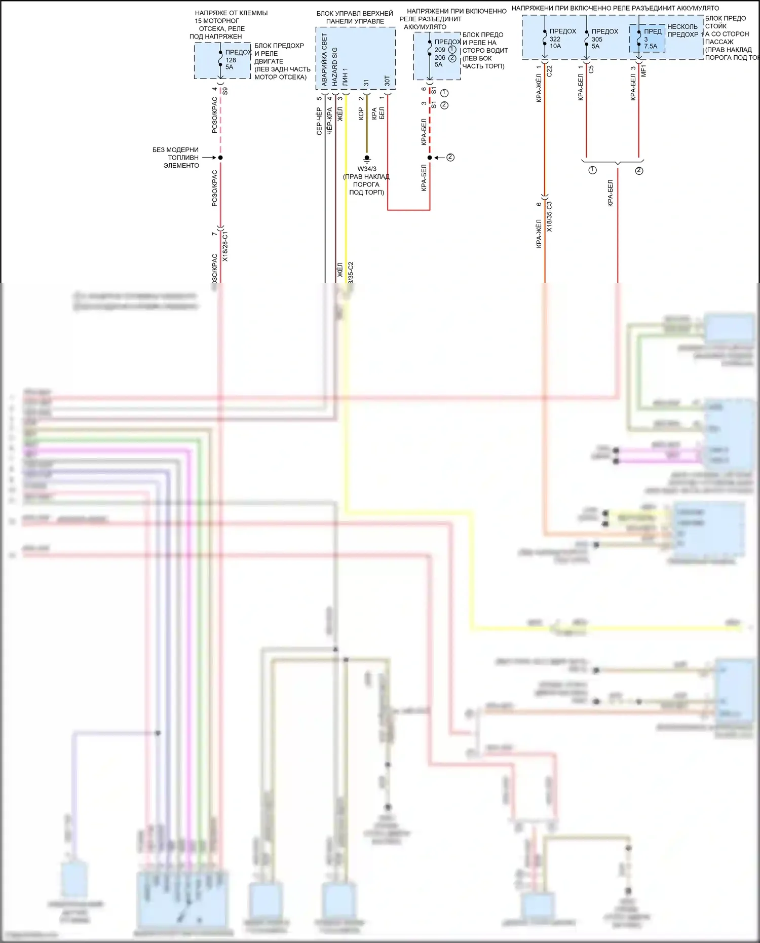 GLC-класс Coupe Mercedes-Benz C253 рестайлинг (2019-2023): Фары и фонари электросхема с адаптивными светодиодными фарами (2 из 3) 
