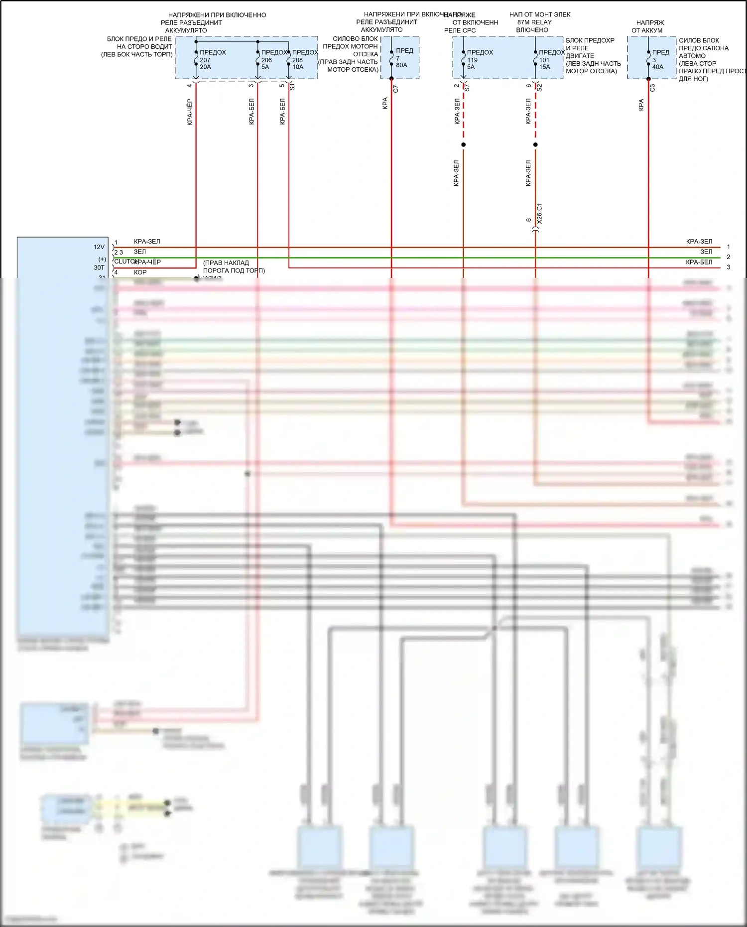 GLC-класс Coupe Mercedes-Benz C253 рестайлинг (2019-2023): Электросхема климат контроля (1 из 4) 