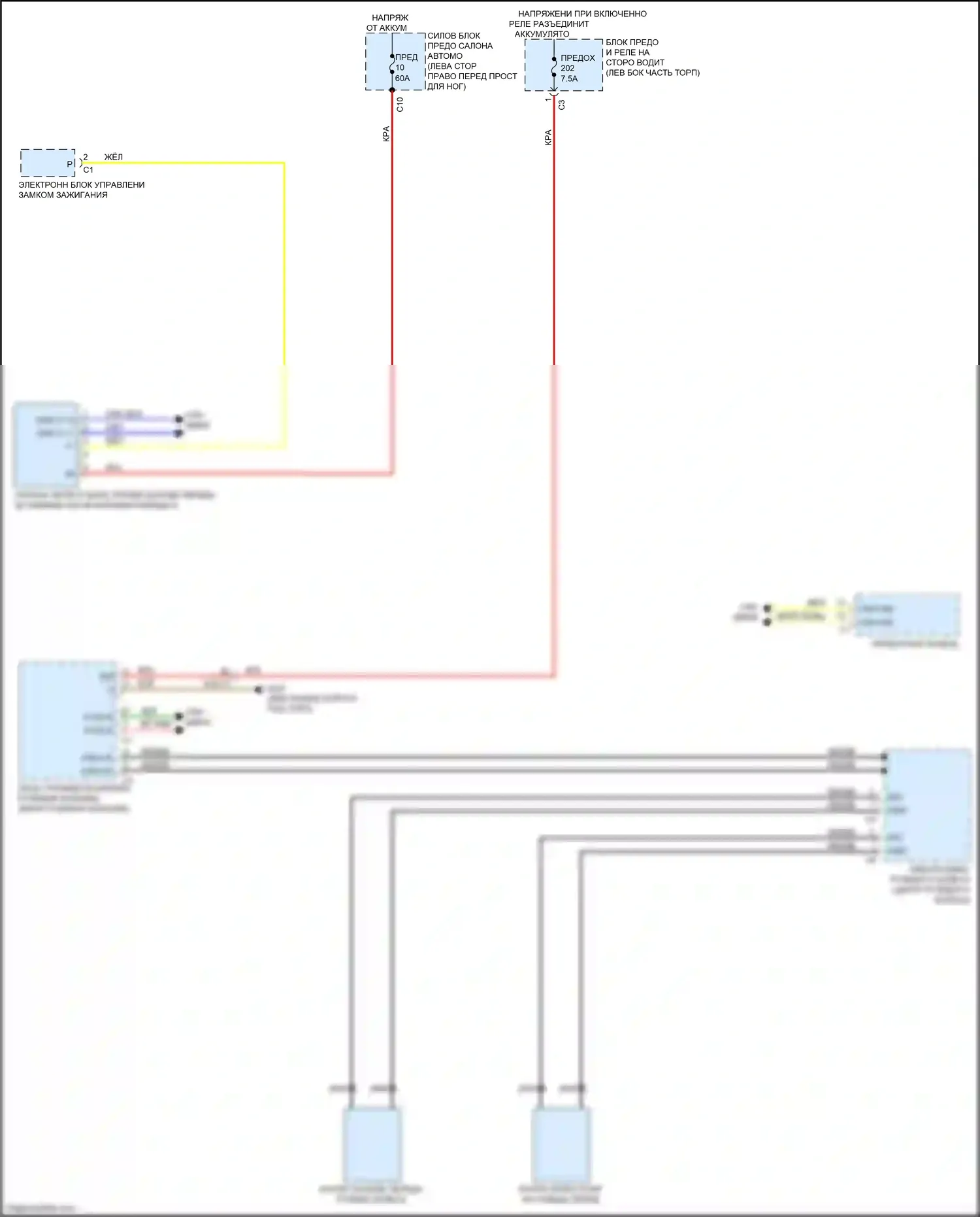 GLC-класс Coupe Mercedes-Benz C253 рестайлинг (2019-2023): Электросхема автоматической коробки передач 