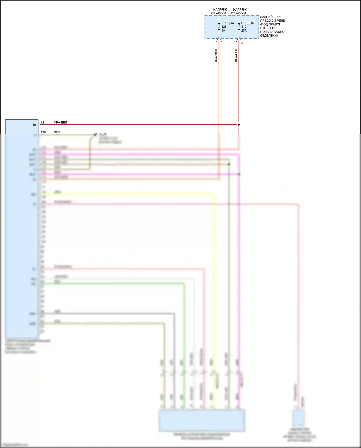 GLC-класс Coupe Mercedes-Benz C253 рестайлинг (2019-2023): Электросхема блокировки дифференциала 
