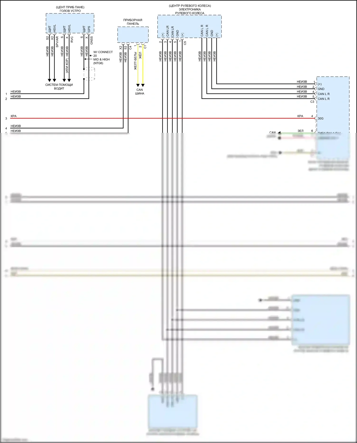 GLC-класс Coupe Mercedes-Benz C253 рестайлинг (2019-2023): Электросхема магнитолы comand (3 из 5) 