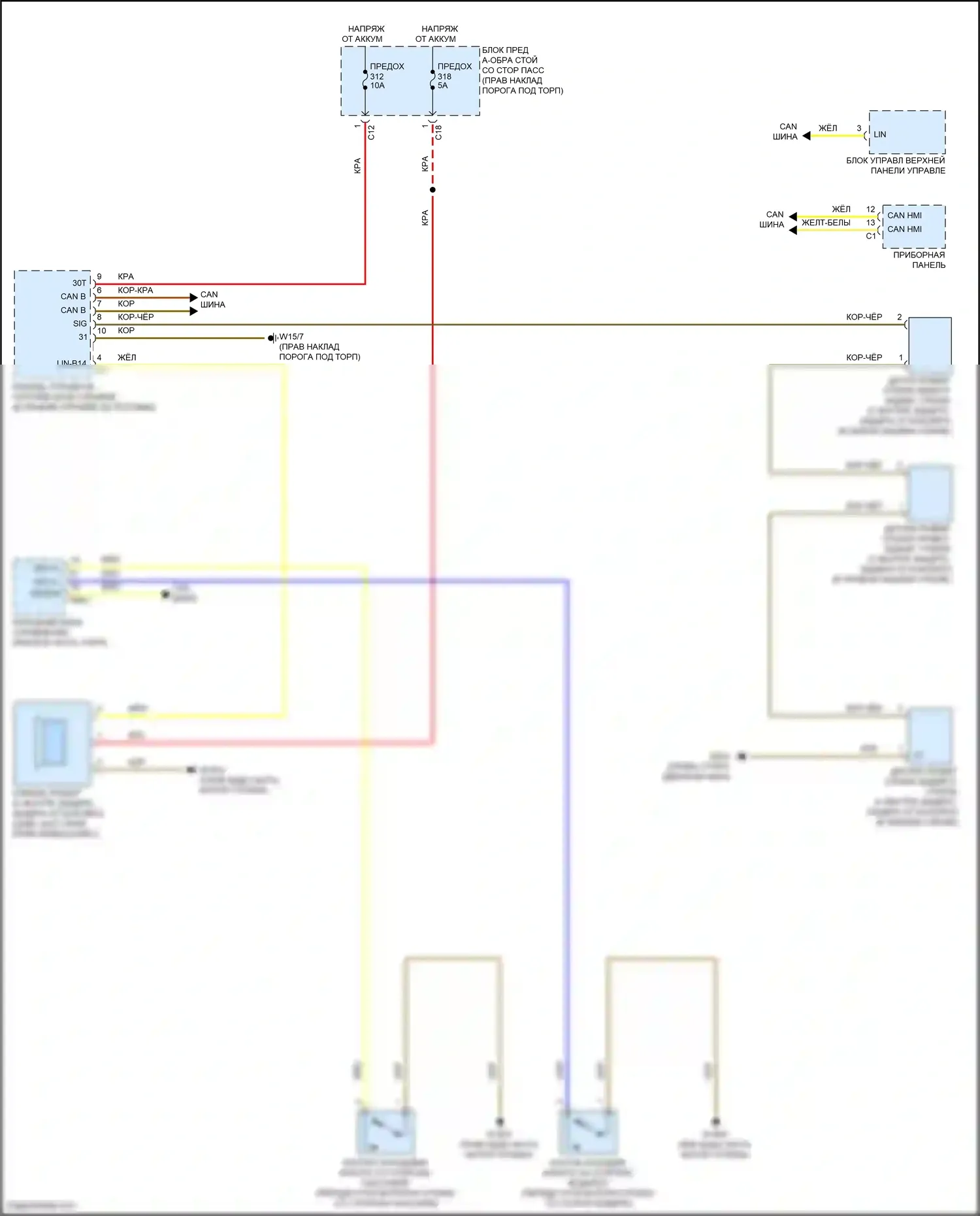 GLC-класс Coupe Mercedes-Benz C253 рестайлинг (2019-2023): Сигнализации электросхема 