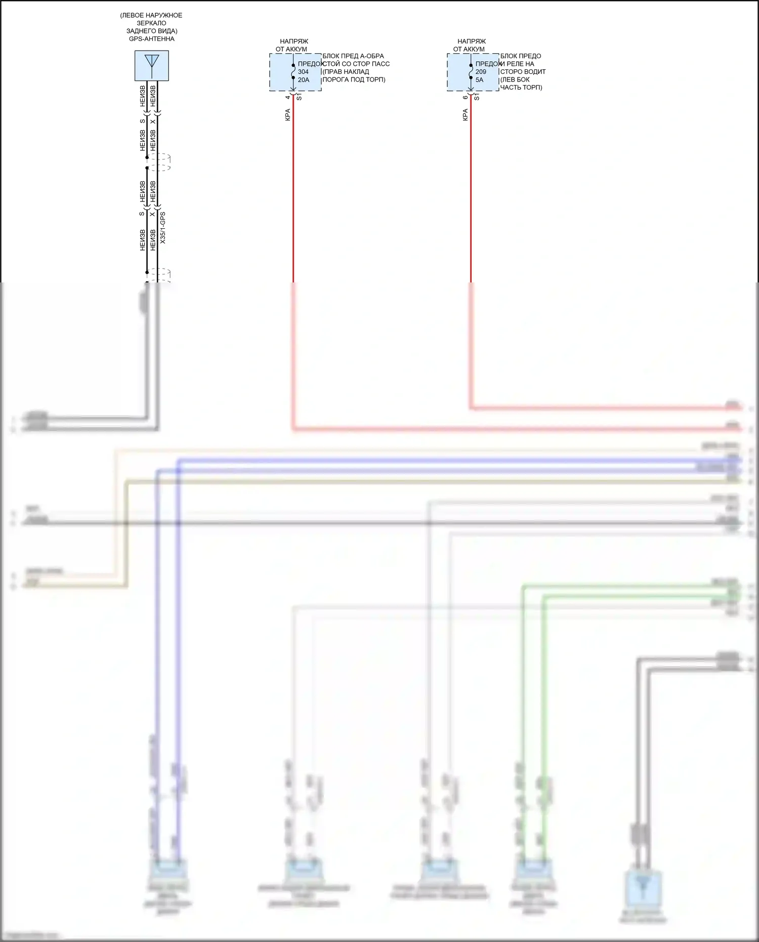 GLC-класс Coupe Mercedes-Benz C253 рестайлинг (2019-2023): Электросхема магнитолы comand (4 из 5) 