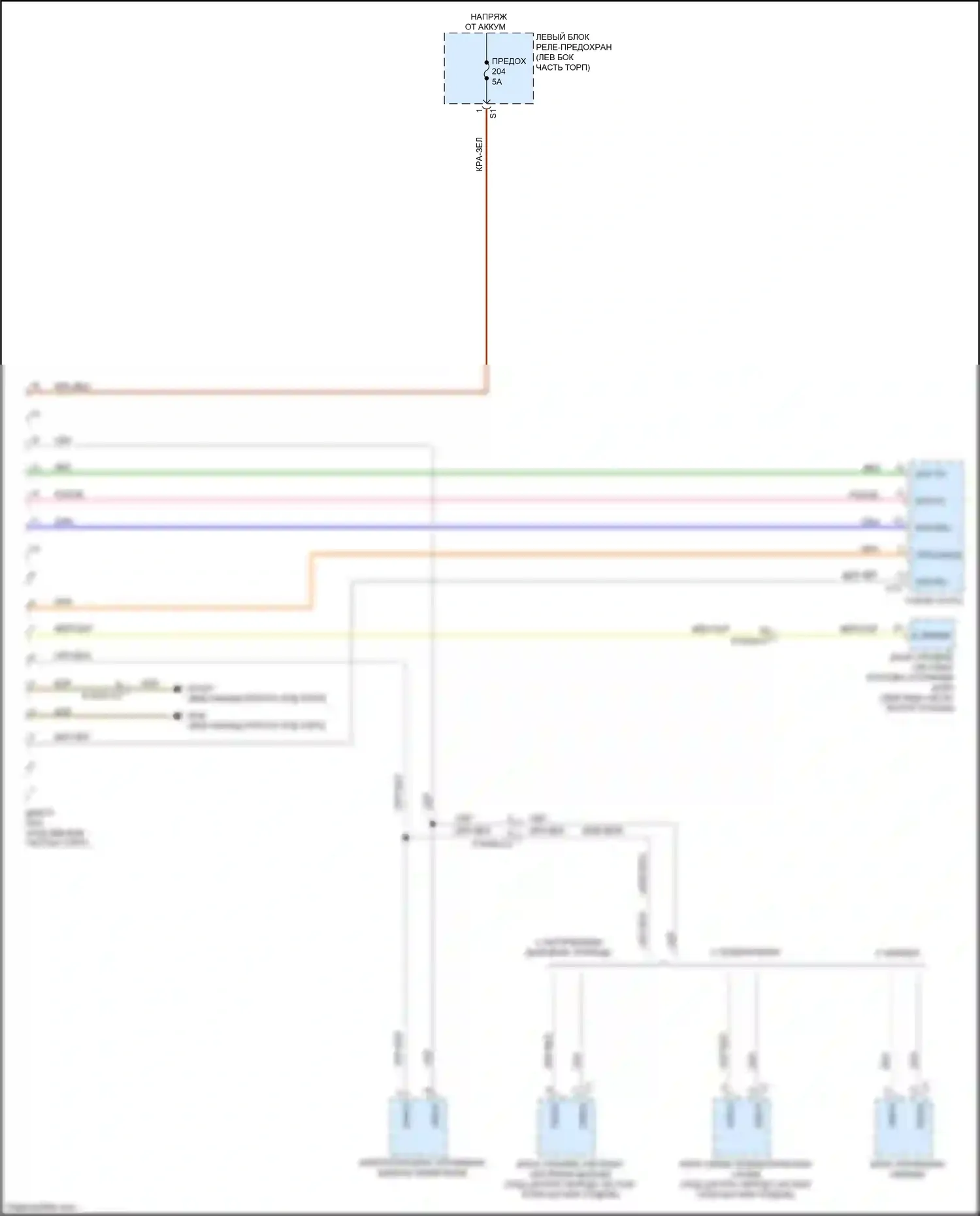 GLC-класс Coupe Mercedes-Benz C253 (2016-2019): Электросхема диагностического разхъема 
