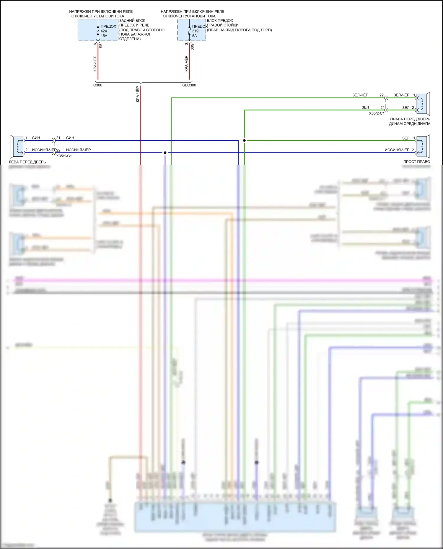 GLC-класс Coupe Mercedes-Benz C253 (2016-2019): Электросхема магнитолы comand (4 из 5) 