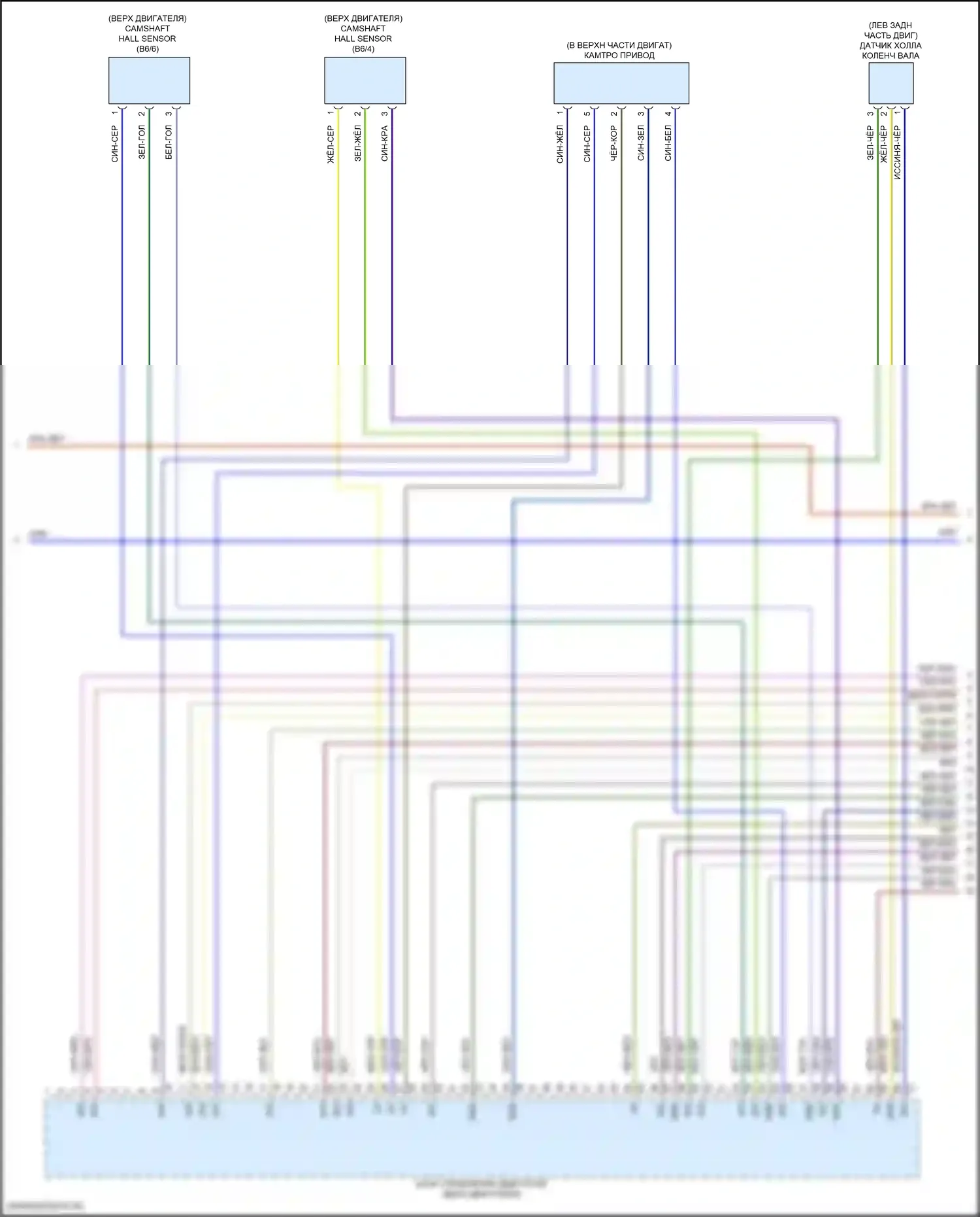 GLC-класс Coupe Mercedes-Benz C254 (2023-2024): Электросхема двигателя 2.0l turbo hybrid (3 из 9) 
