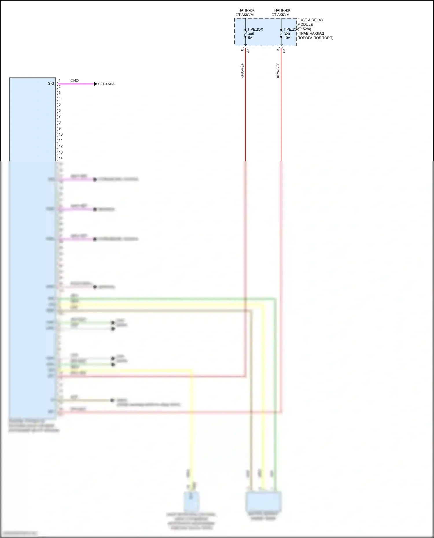 GLC-класс Coupe Mercedes-Benz C254 (2023-2024): Электросхема потолочного пульта 
