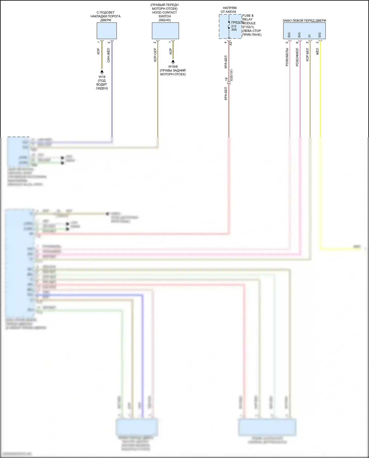 GLC-класс Coupe Mercedes-Benz C254 (2023-2024): Сигнализации электросхема (1 из 3) 