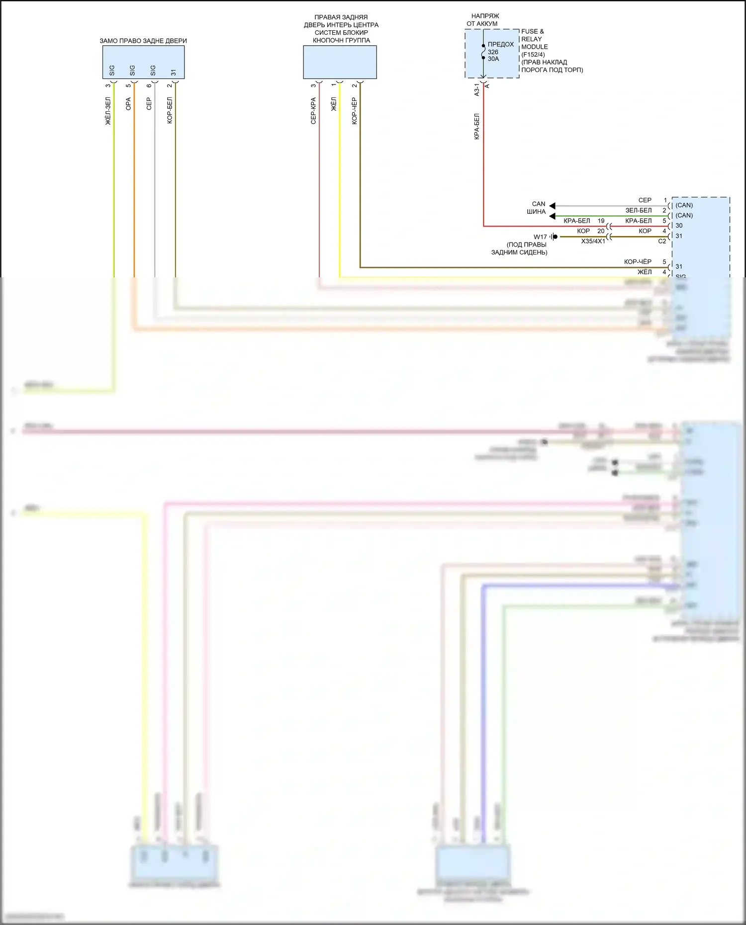 GLC-класс Coupe Mercedes-Benz C254 (2023-2024): Сигнализации электросхема (3 из 3) 
