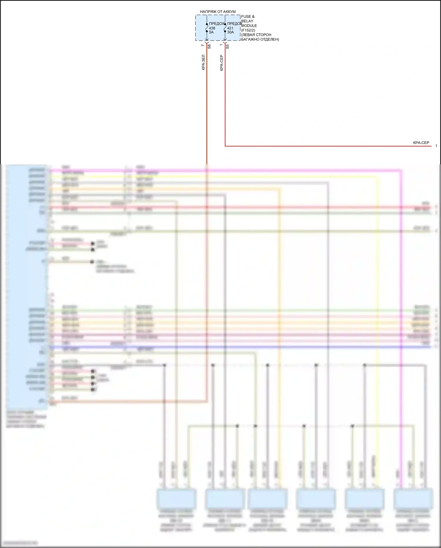 GLC-класс Coupe Mercedes-Benz C254 (2023-2024): Электросхема парктроника (1 из 3) 
