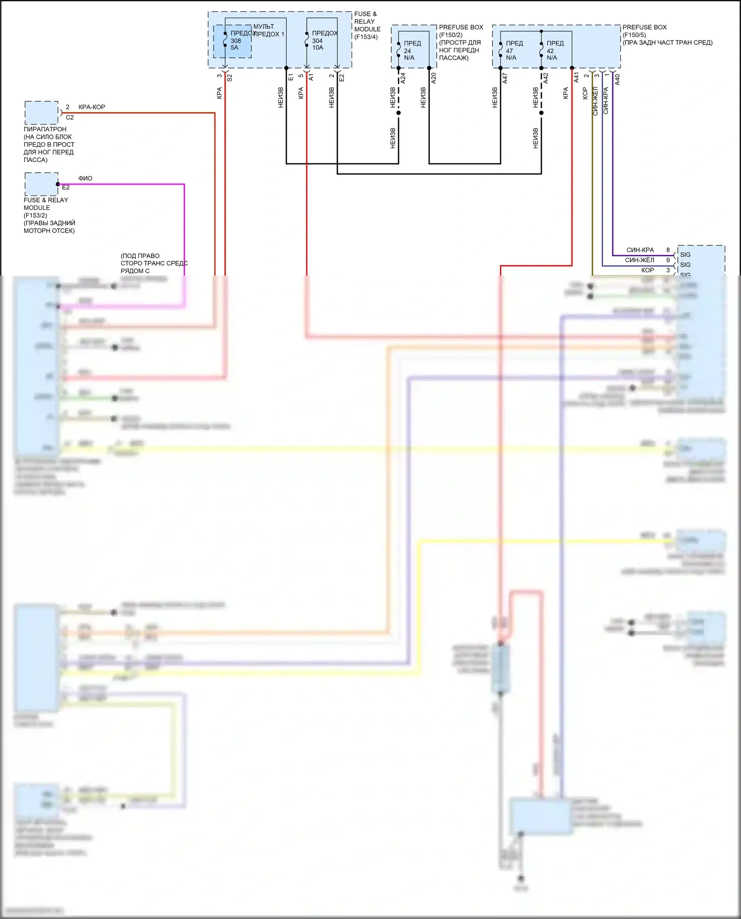 GLC-класс Coupe Mercedes-Benz C254 (2023-2024): Электросхема стартера 
