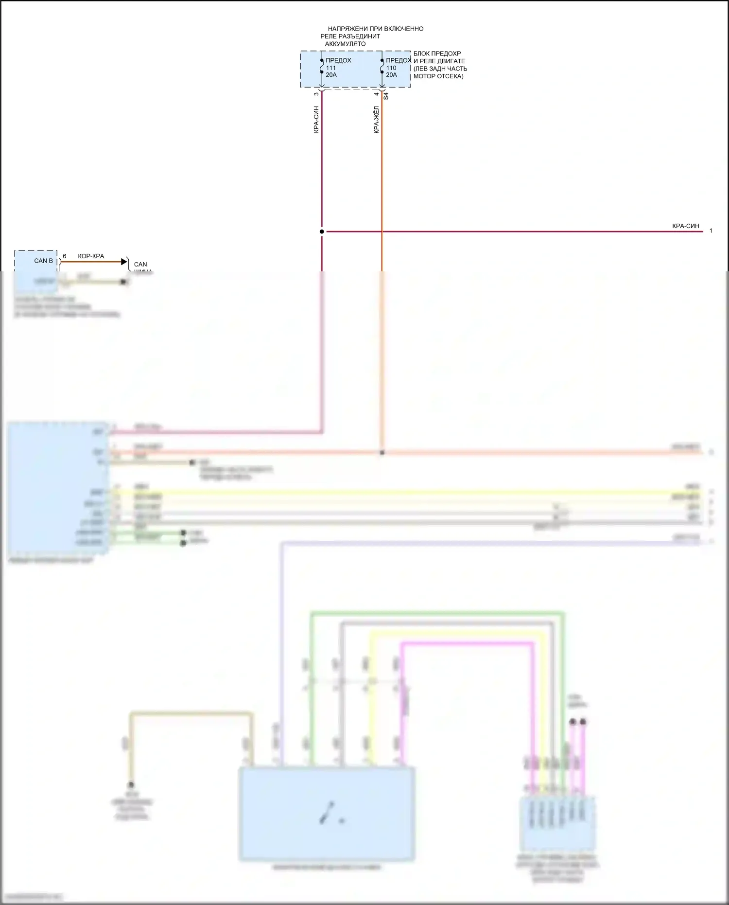 GLC-класс Mercedes-Benz X253 рестайлинг (2019-2023): Электросхема фар, с адаптивными светодиодными фарами (1 из 2) 