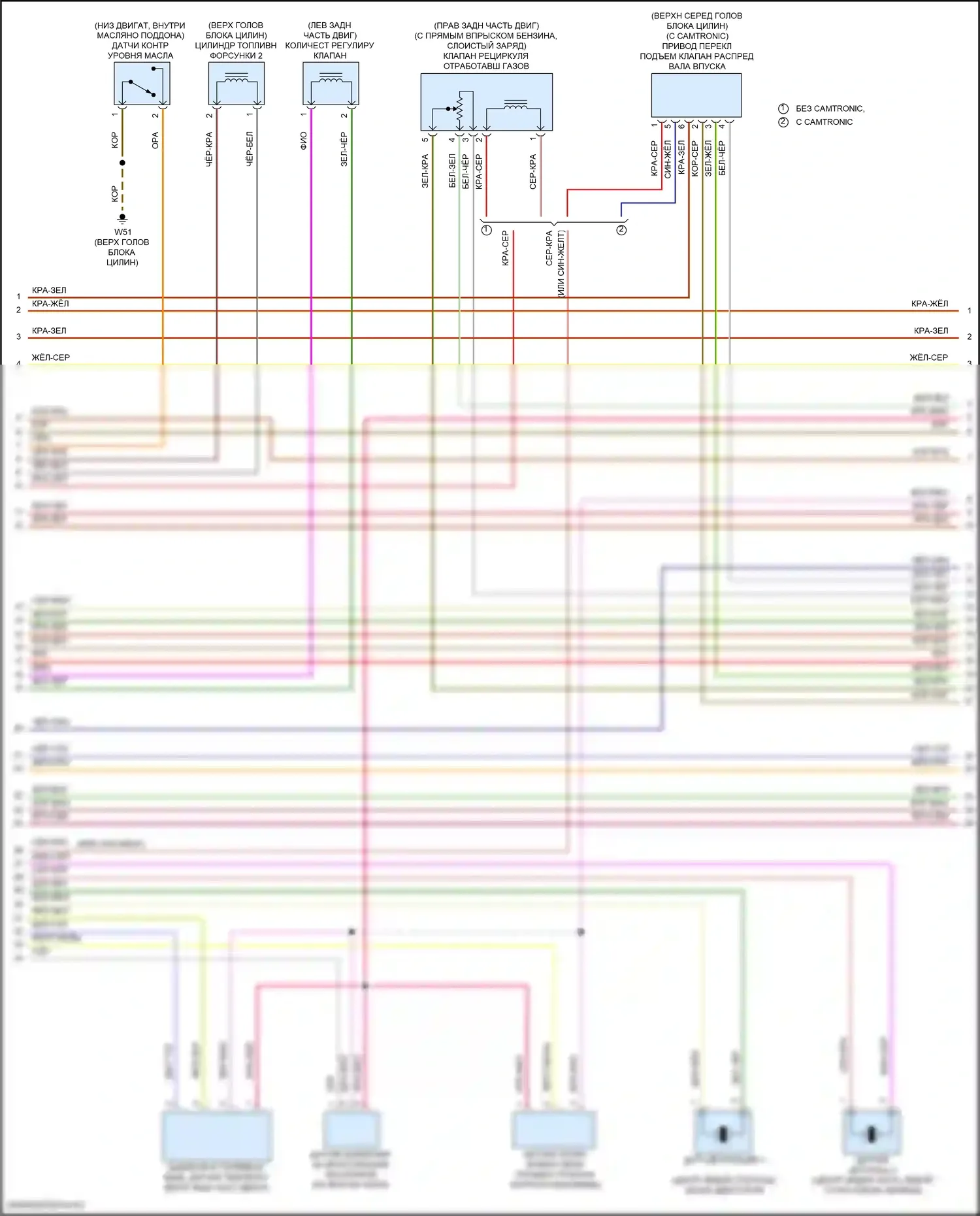 GLC-класс Mercedes-Benz X253 (2015-2019): Электросхема двигателя 2.0л турбо (6 из 9) 